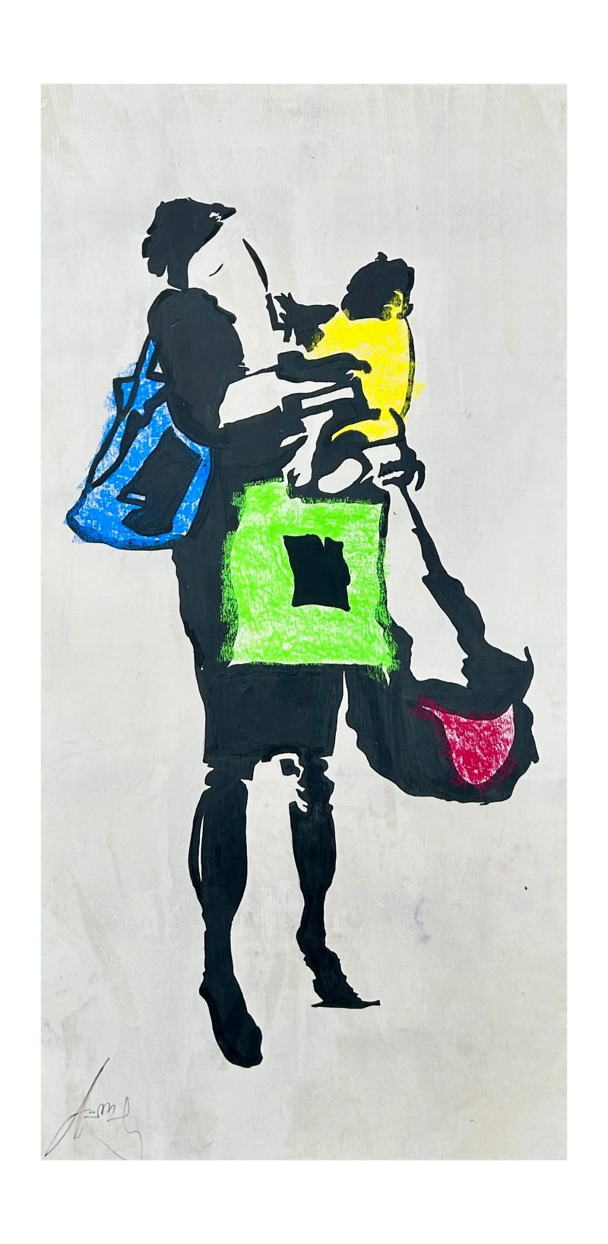 Lady with luggage