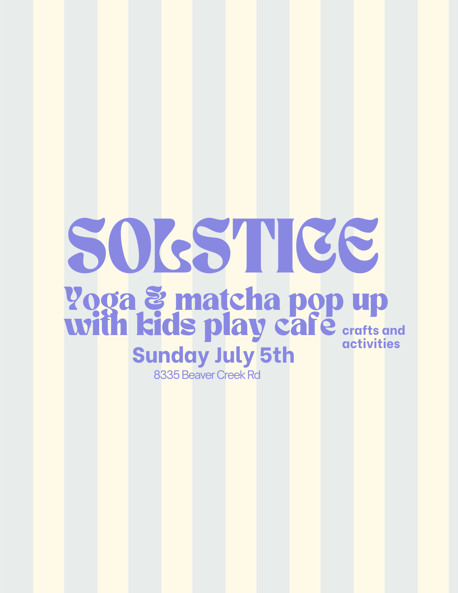 Yoga + Match Pop up Kid's Play Cafe