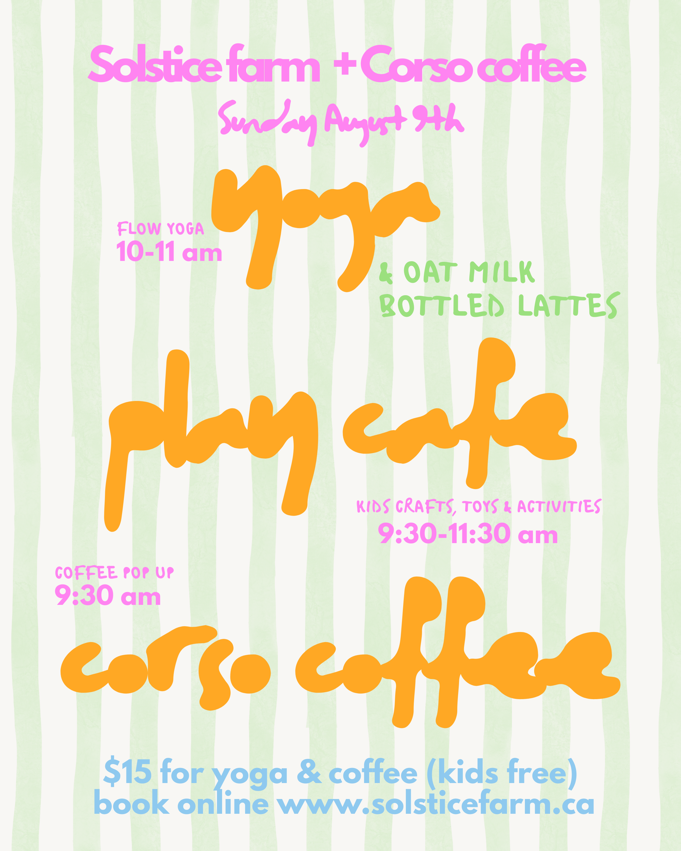 Yoga x Corso Coffee pop up