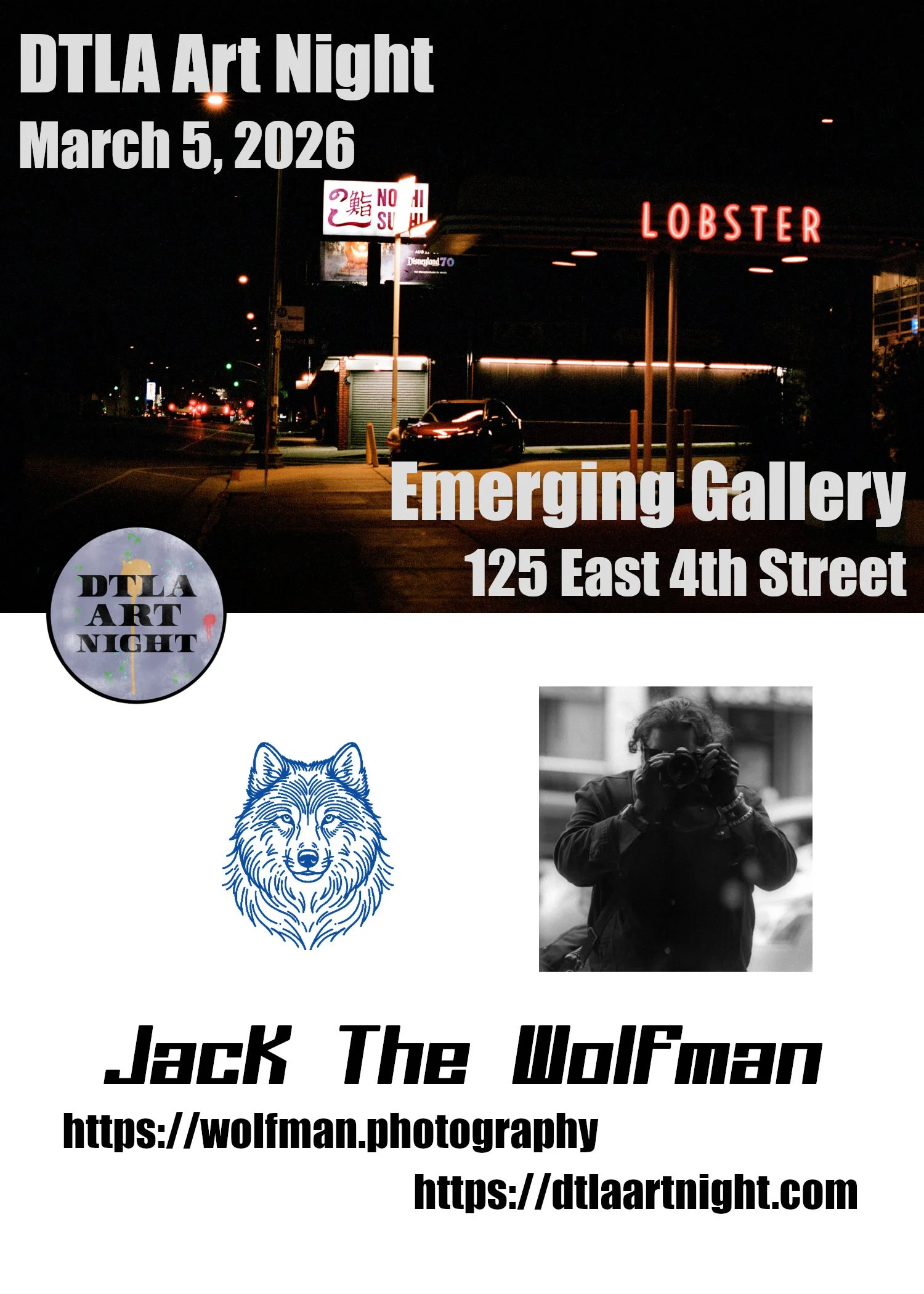 Gallery Showing: Emerging Gallery - March 5th