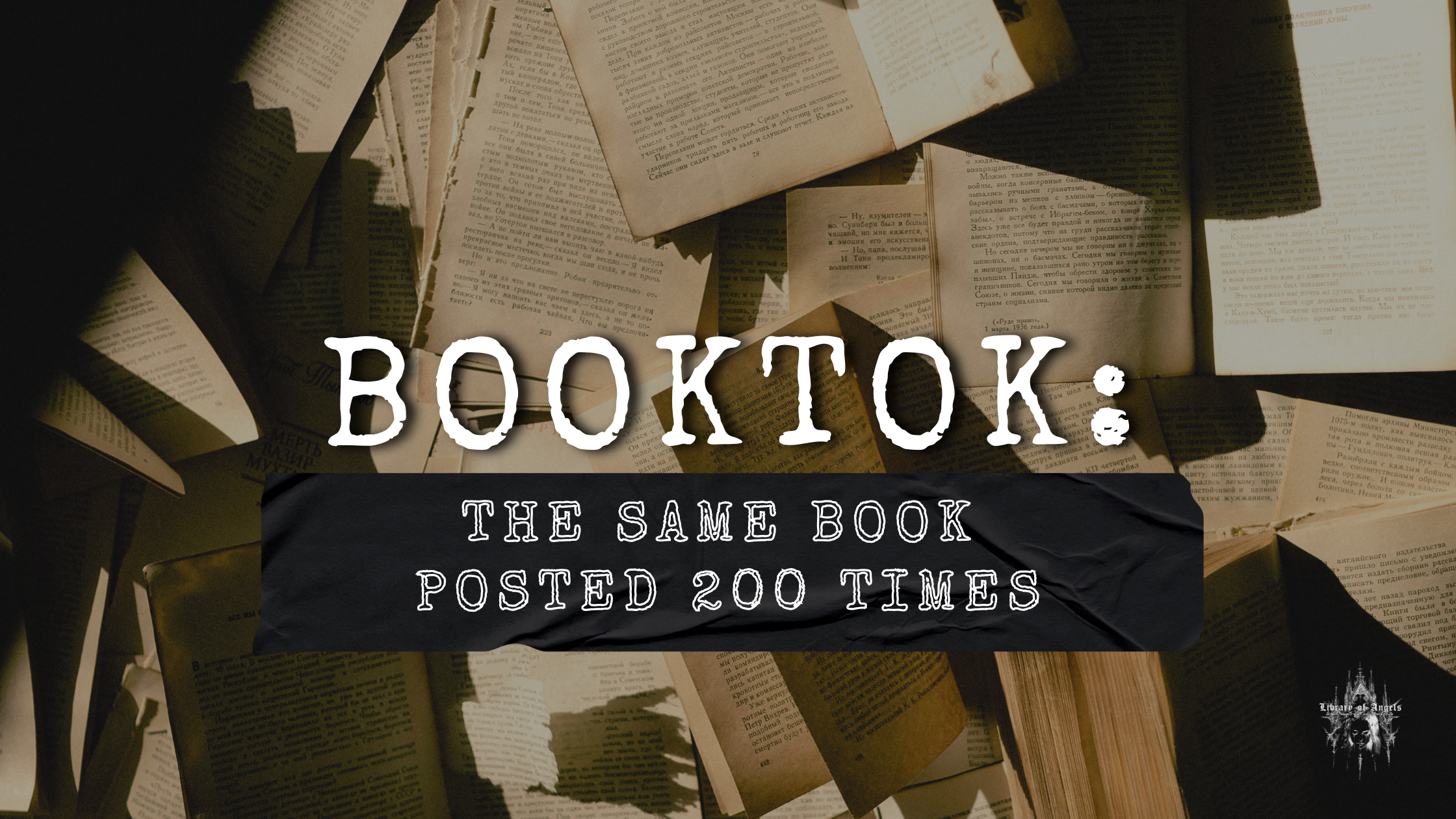 Booktok: The Same Book Posted 200 Times