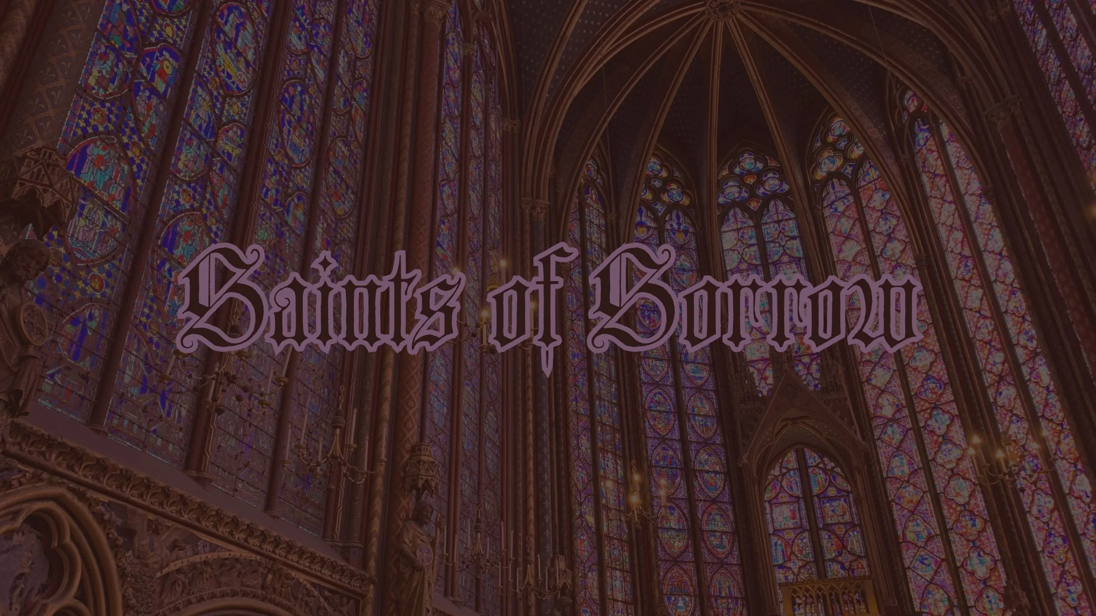 Saints of Sorrow Team Title Banner.