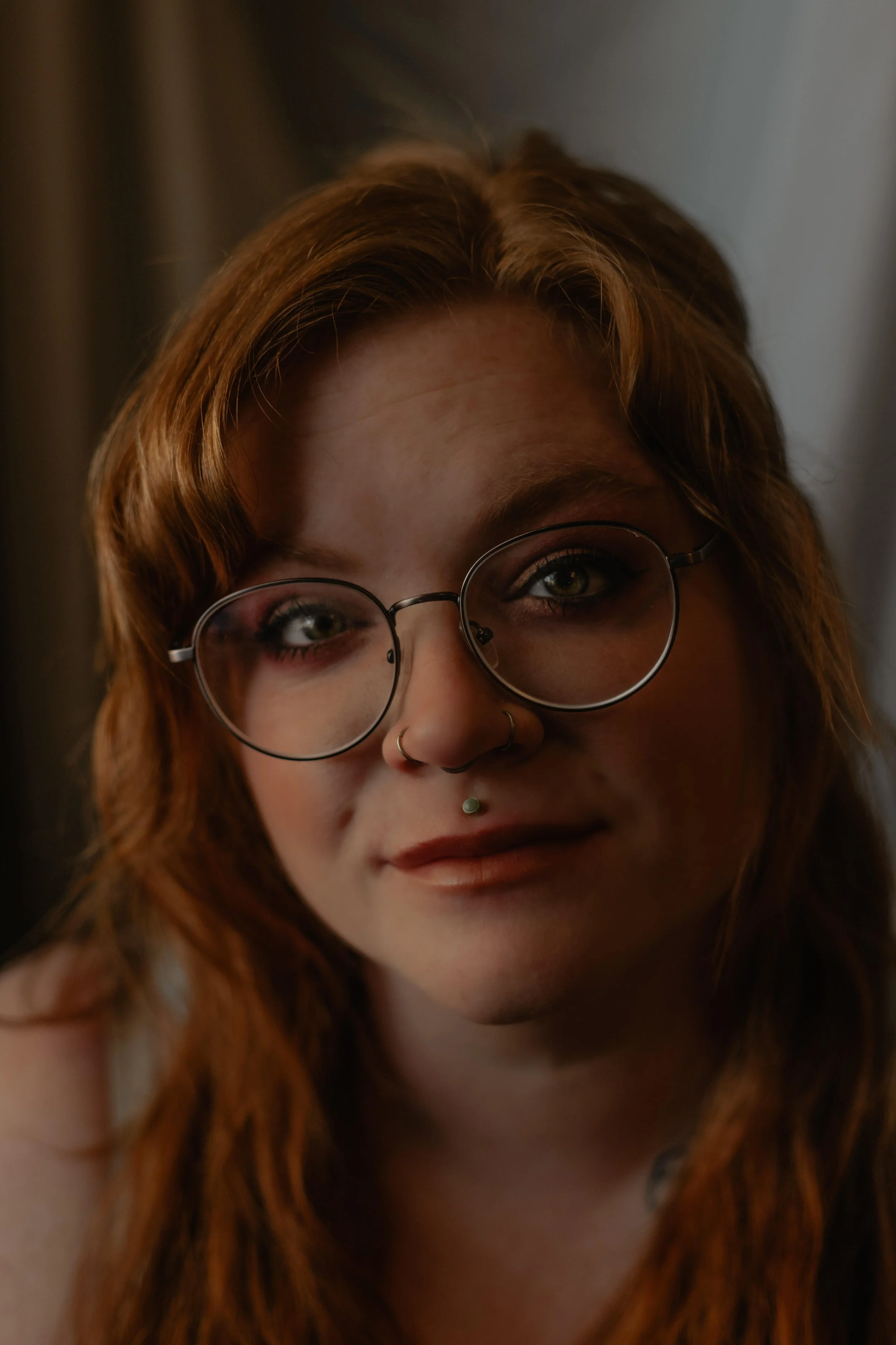 PR Tream Member Syd, selfie close up. Red hair and glasses.