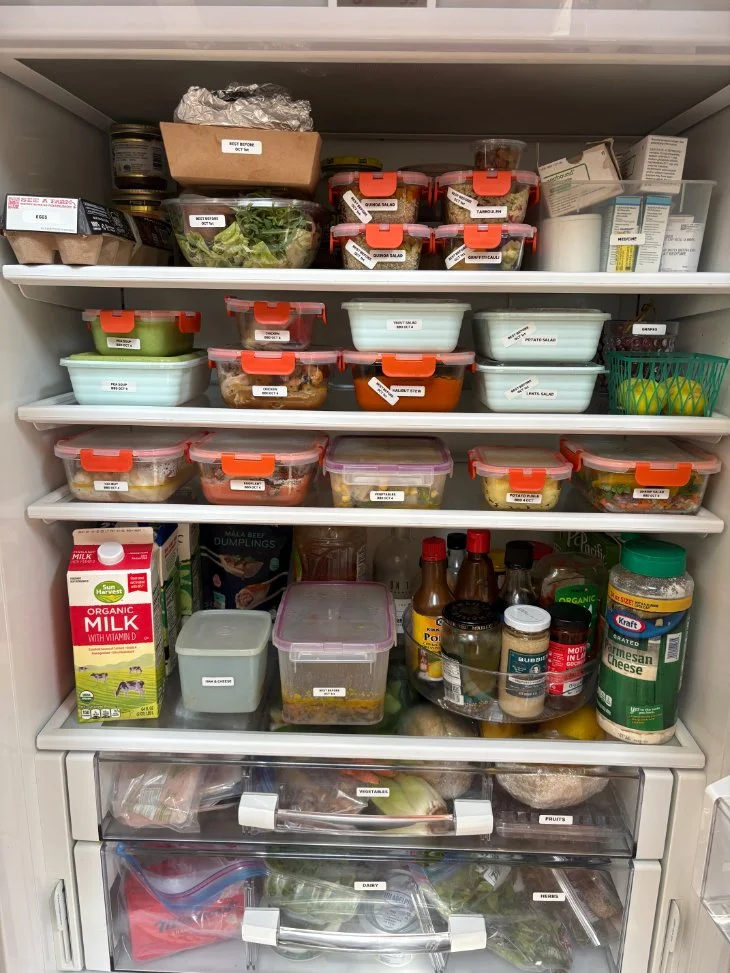 In-Home Meals or Weekly meal Prep or how to get a full fridge ready to eat delicious food