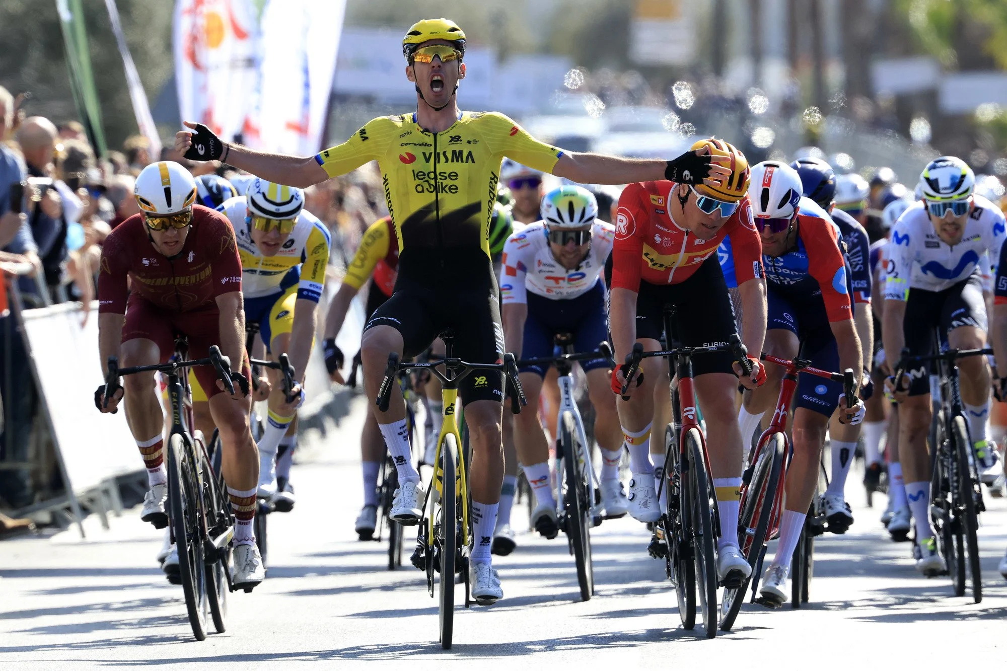 ben oliver sprints to 3rd on opening stage of vuelta a andalucia