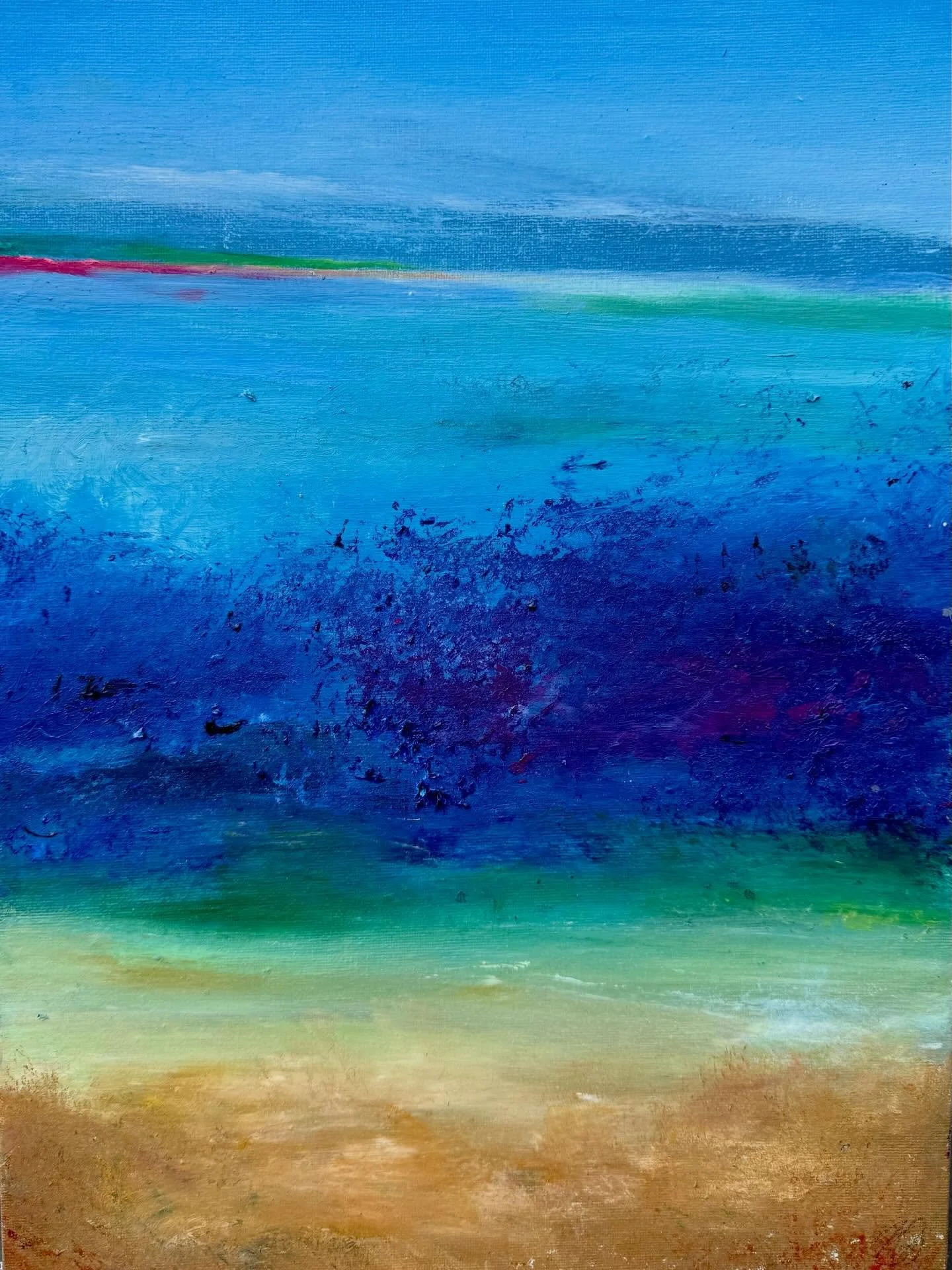 Acrylics | Waves ashore