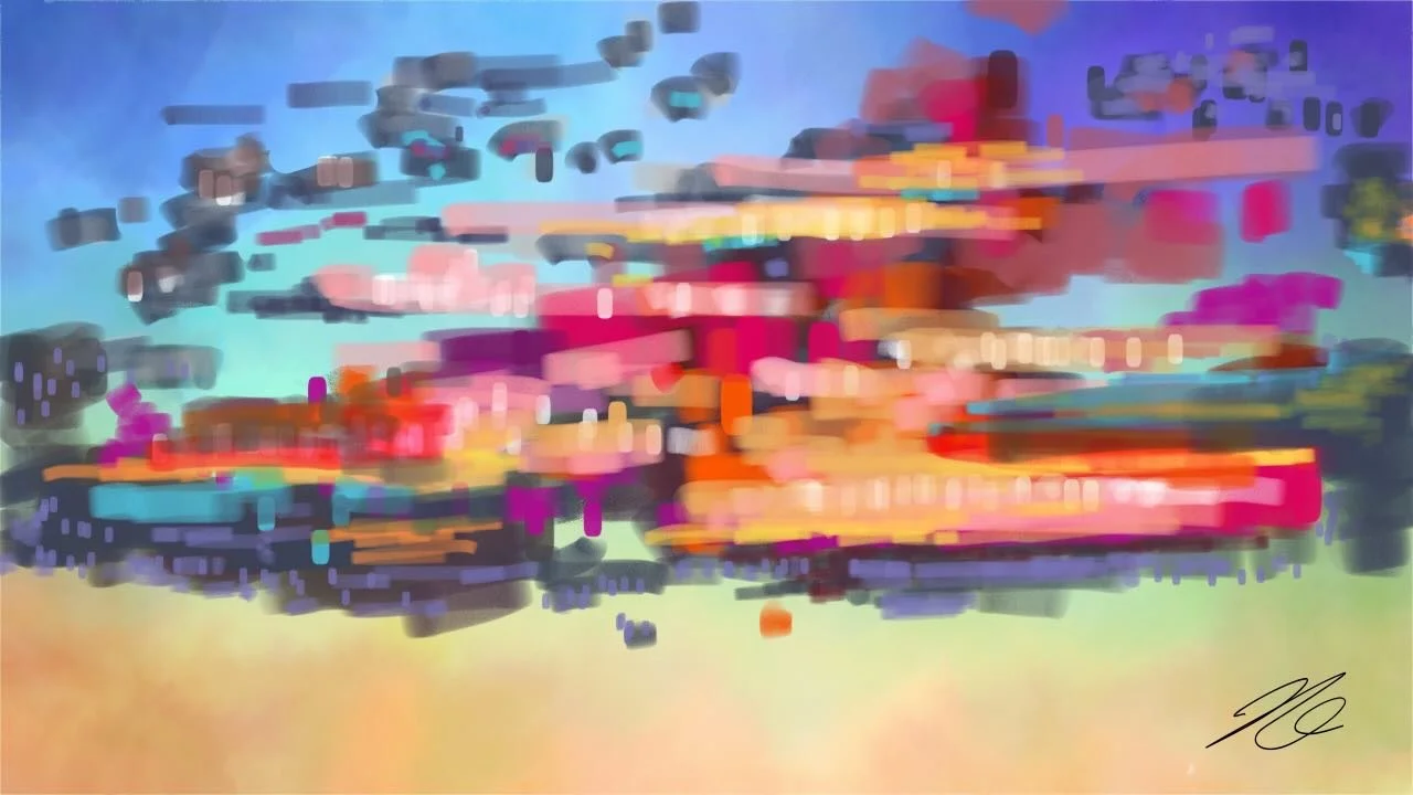 Stripes of Sunset | Adobe Fresco

#sunset #art