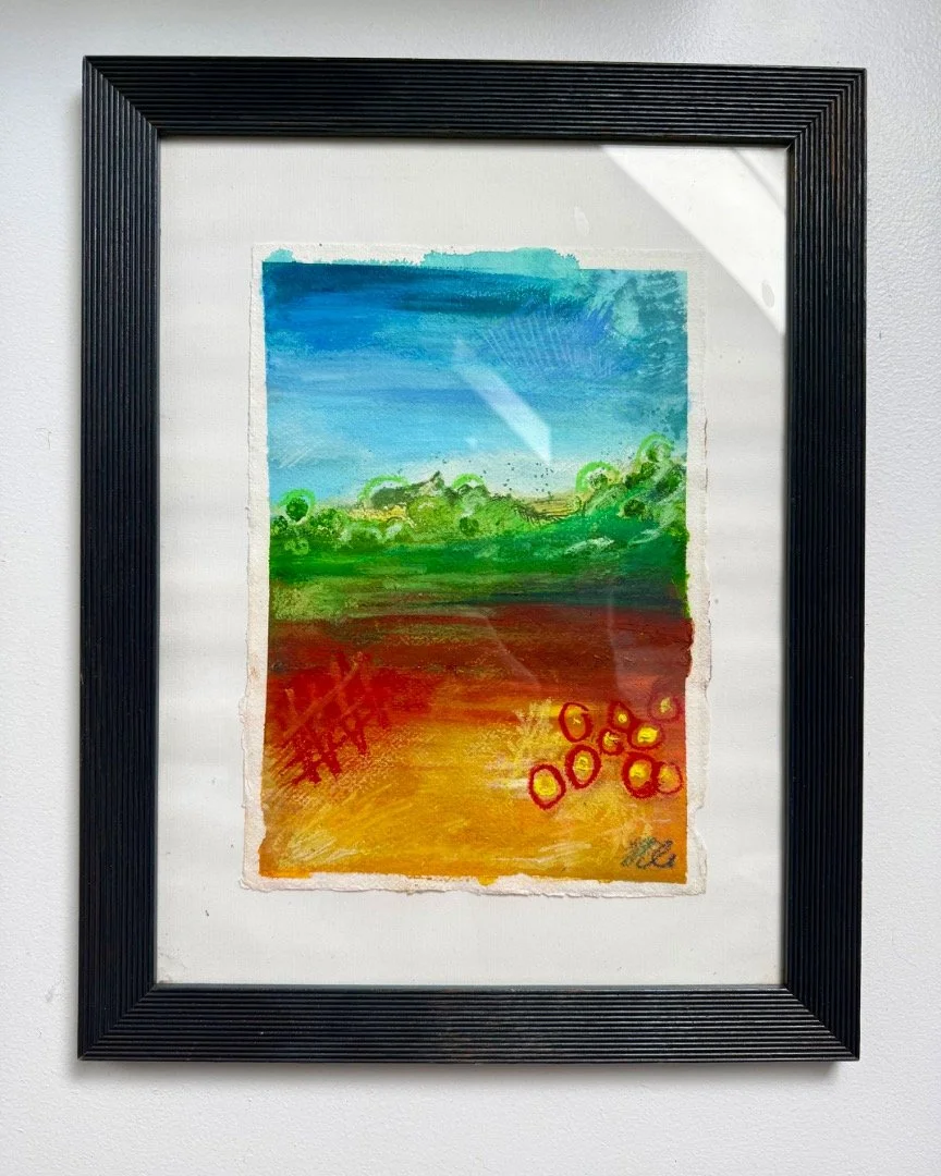 Markmaking turned pretty | Mixed media on paper