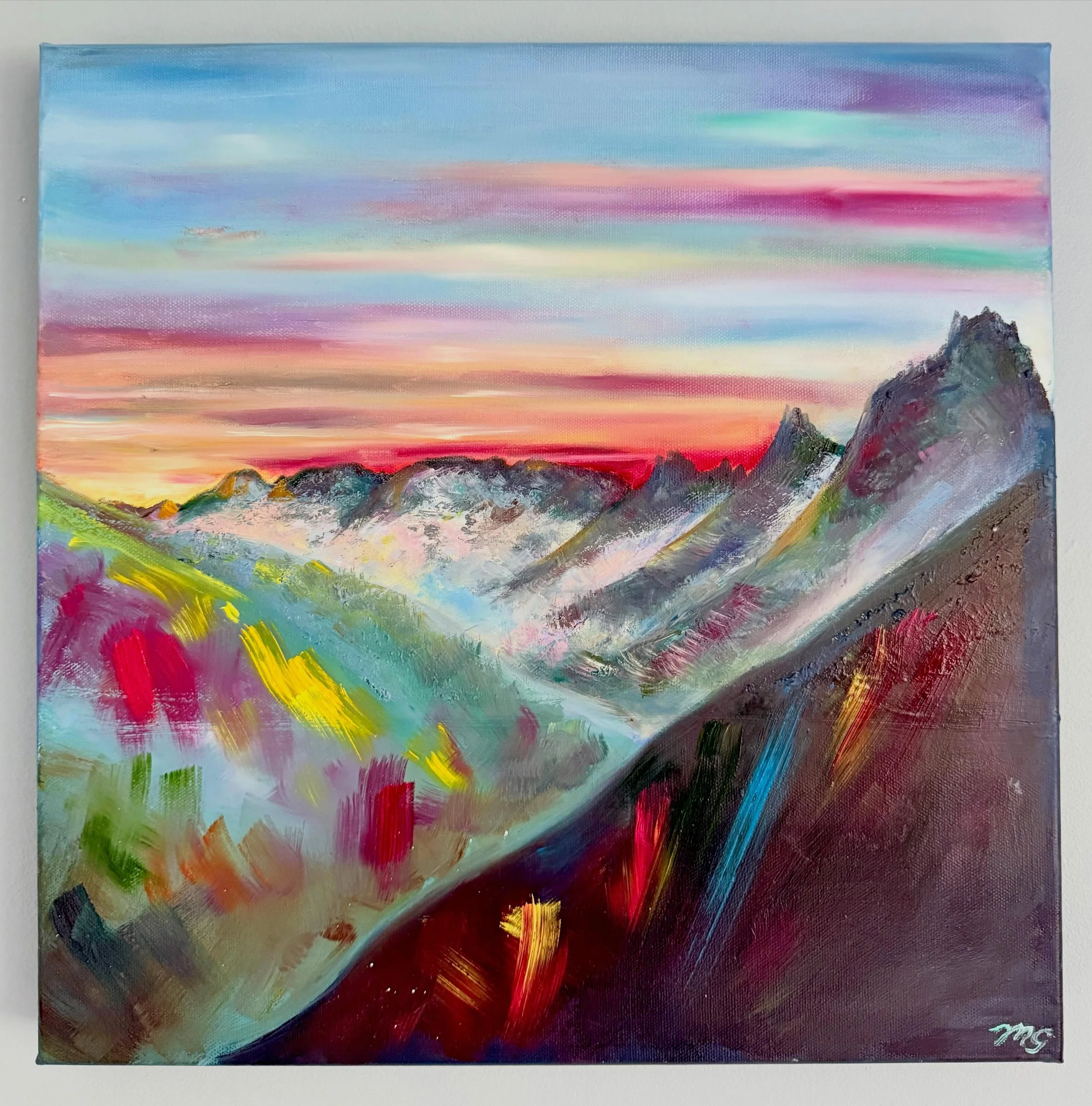 Col di Lana | Oils on canvas

Therapy to hot weather: Paint snowy mountain scenes