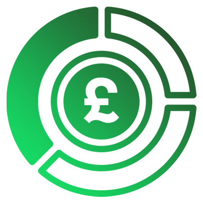 A green, circular radar or sonar display with concentric circles and radiating lines.
