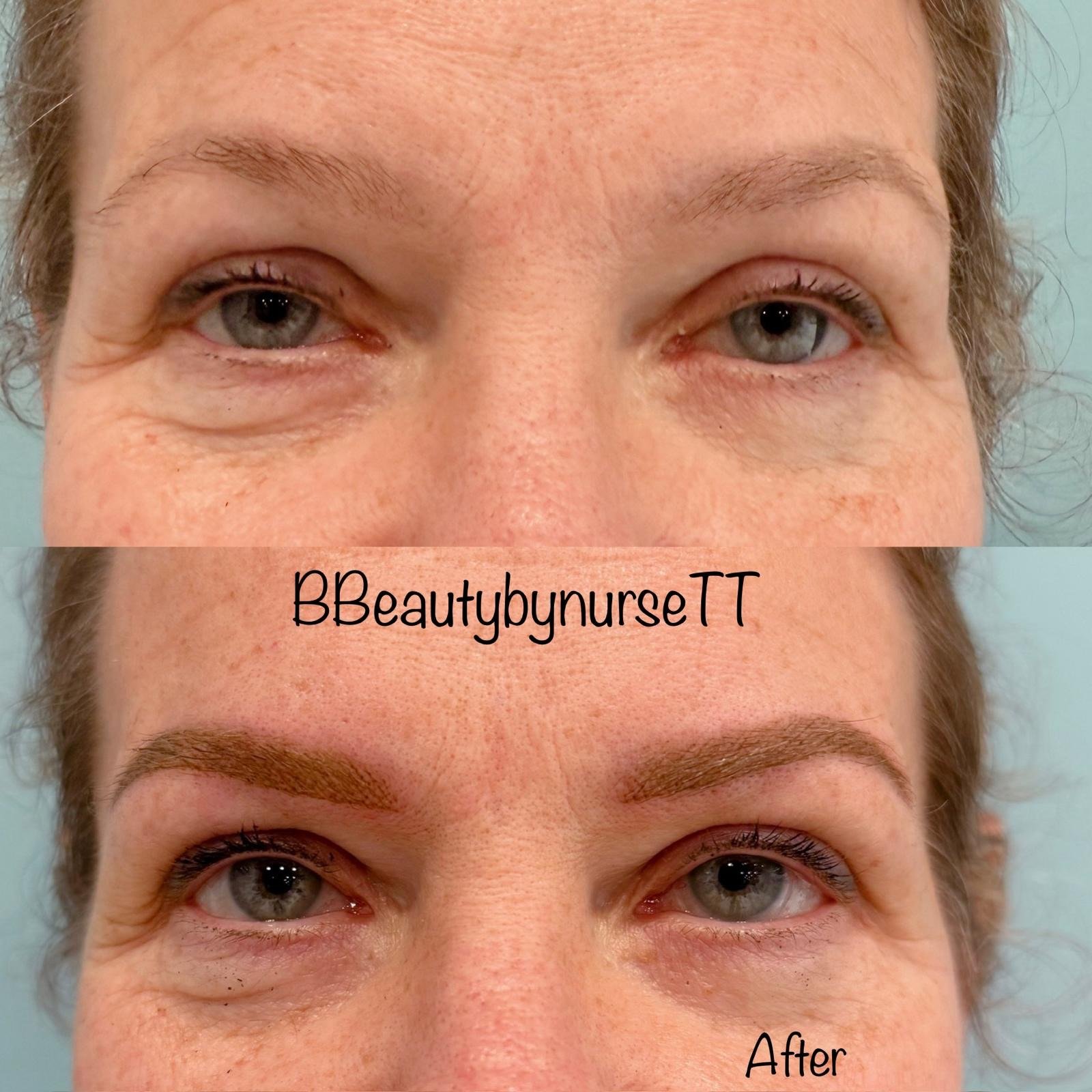 Eyebrow Tattoo: Before & After
