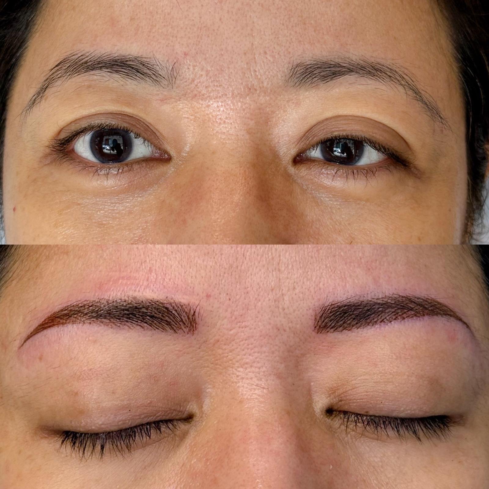 Eyebrow Tattoo: Before & After