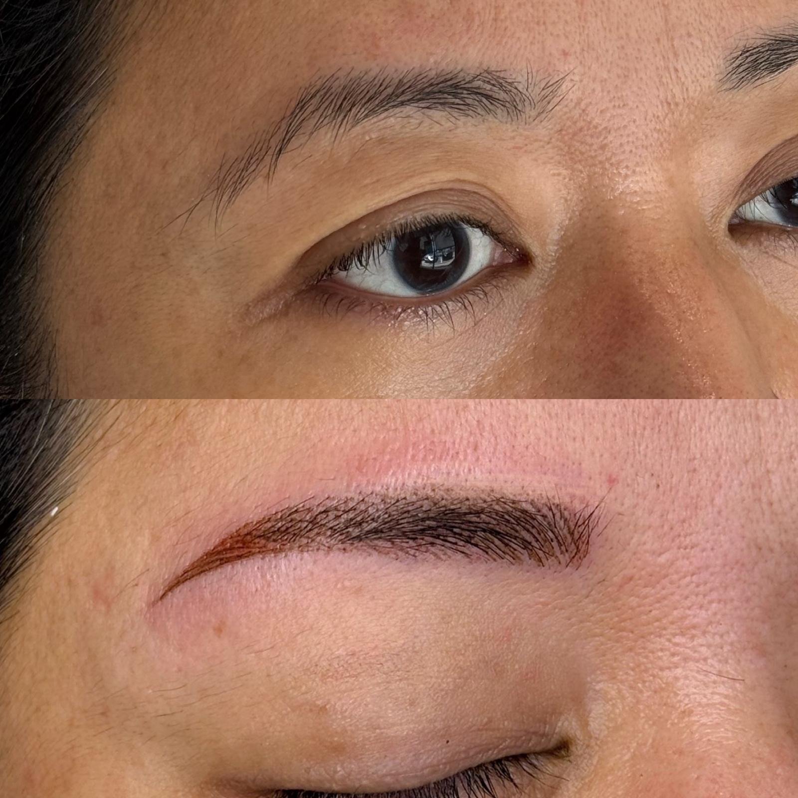 Eyebrow Tattoo: Before & After