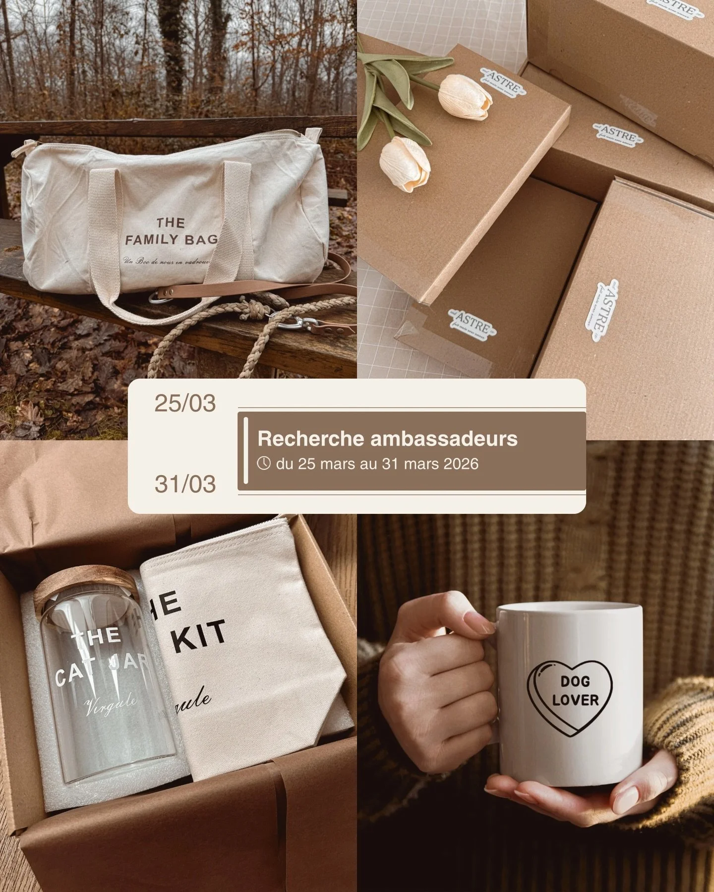 🤍 RECHERCHE AMBASSADEURS

Aujourd&rsquo;hui, j&rsquo;ai envie de faire grandir la marque autrement&hellip; et surtout avec vous !

📢 Je suis &agrave; la recherche de nouvelles personnes pour rejoindre l&rsquo;aventure en tant qu&rsquo;ambassadeur/a