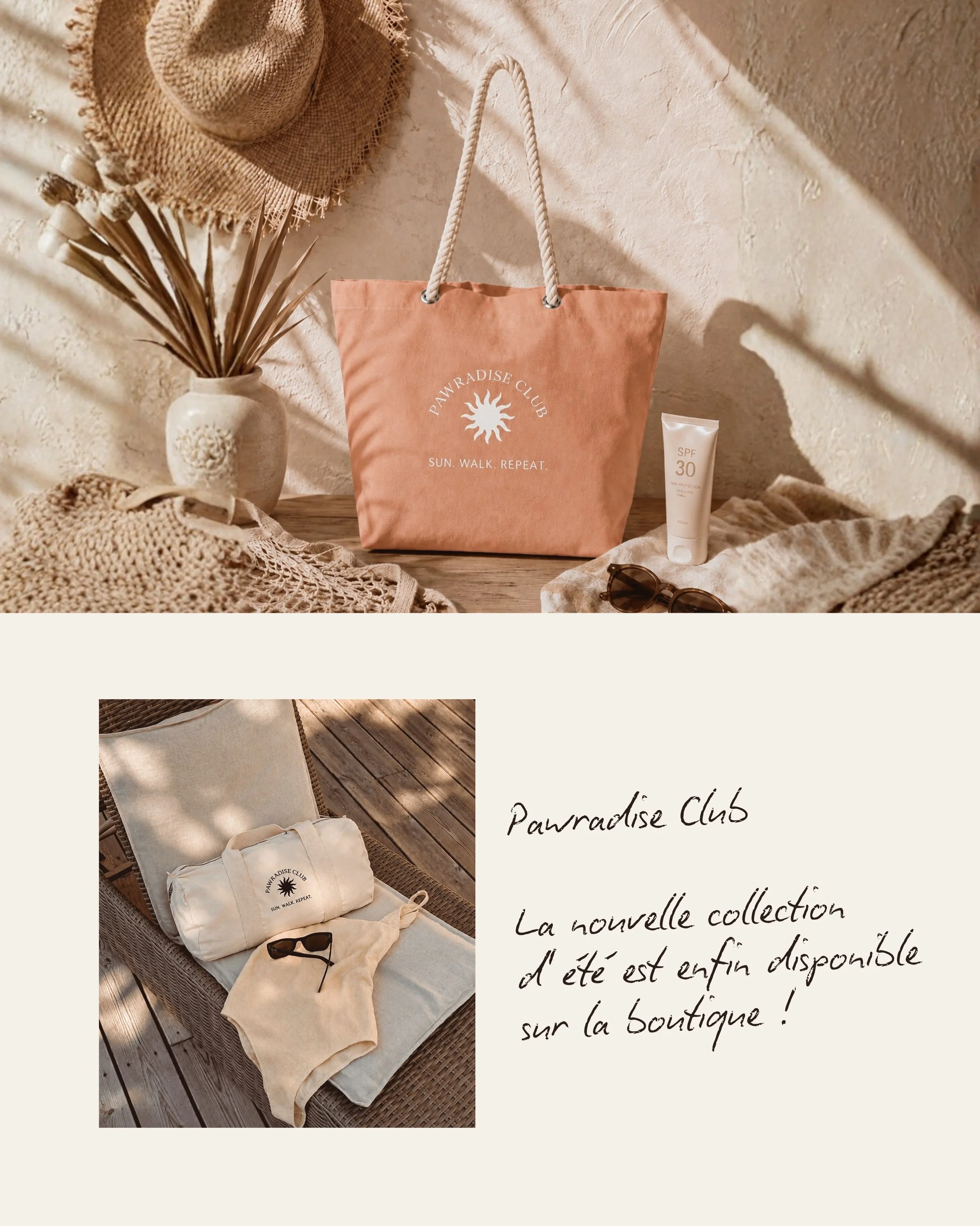 ☀️ La collection d&rsquo;&eacute;t&eacute; est arriv&eacute;e !

Parce que les plus beaux souvenirs se cr&eacute;ent avec ceux qu&rsquo;on aime le plus 🐾

Nous avons la chance de vivre de nombreux &eacute;t&eacute;s au cours de notre vie, mais nos c