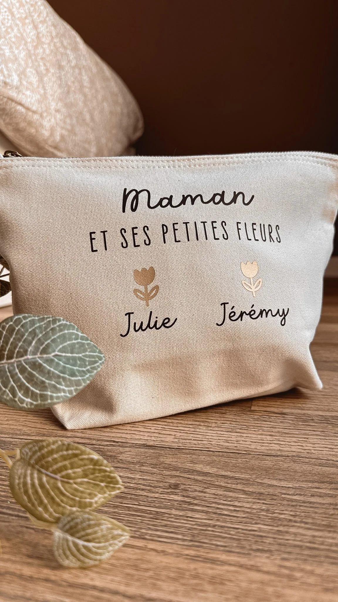 Trousse ⋮ Maman & prénoms - À personnaliser