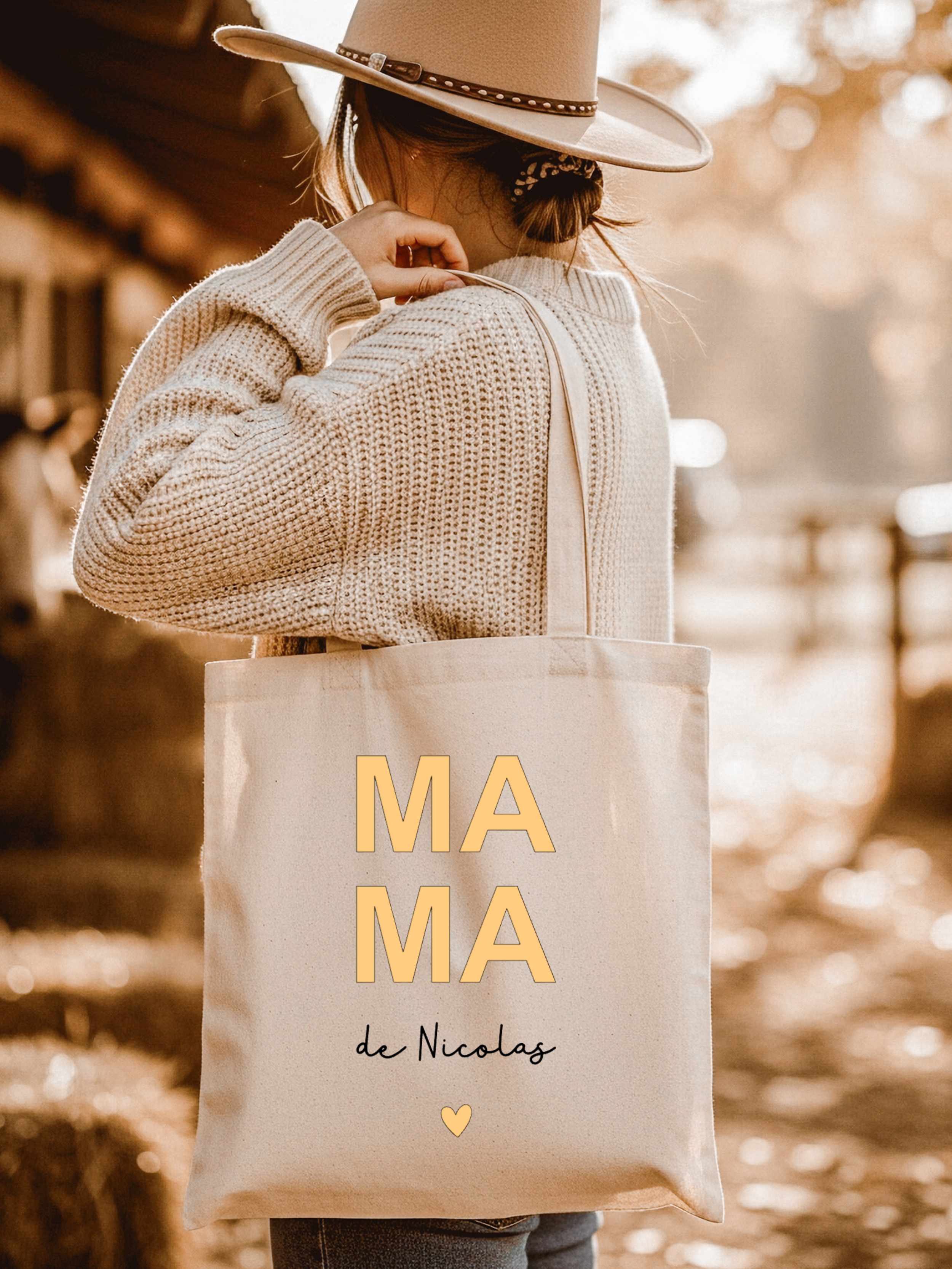 Tote bag ⋮ Mama - À personnaliser