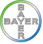 Bayer Logo mit einem grünen und blauen Kreis