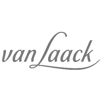 Logo mit dem Text "van Laack" in grauer Schreibschrift auf weißem Hintergrund.