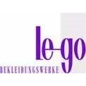 Logo mit der Aufschrift 'le go' in lila, darunter kleiner Text 'BEKLÄDNINGSVERKET'