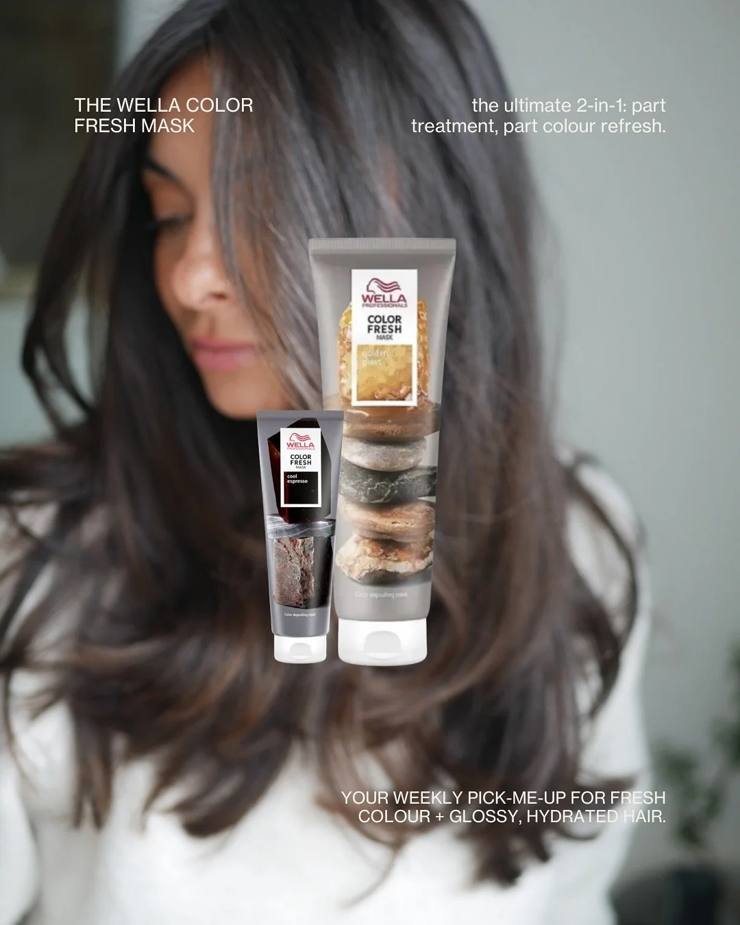 The Wella Color Fresh Mask is the ultimate 2-in-1: part treatment, part colour refresh. We use it in the salon all the time, and it&rsquo;s just as perfect at home as your weekly pick-me-up, keeping brunette, blonde or copper tones salon-fresh while 