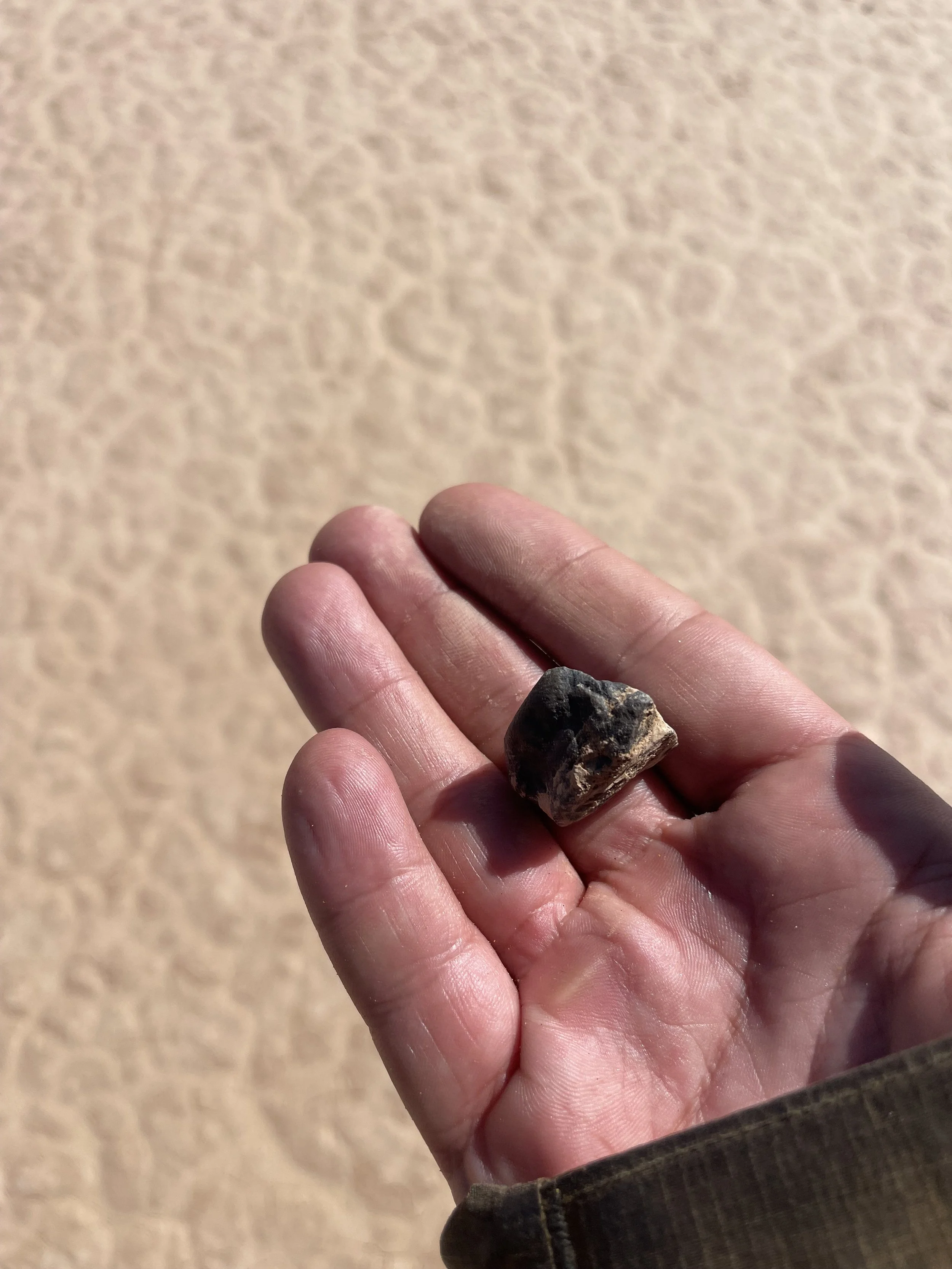 yellow lake in sahara desert