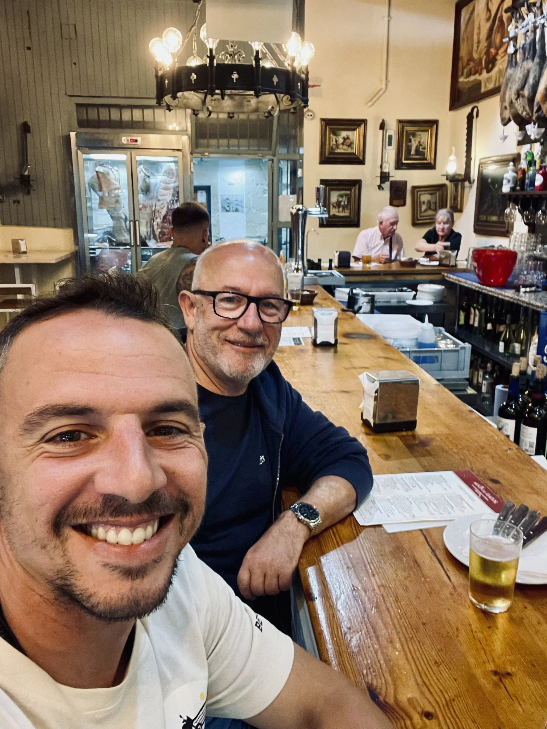 João Beltrão founder of Beyond T7nnis with is father in Puerto de Santa Maria, spain