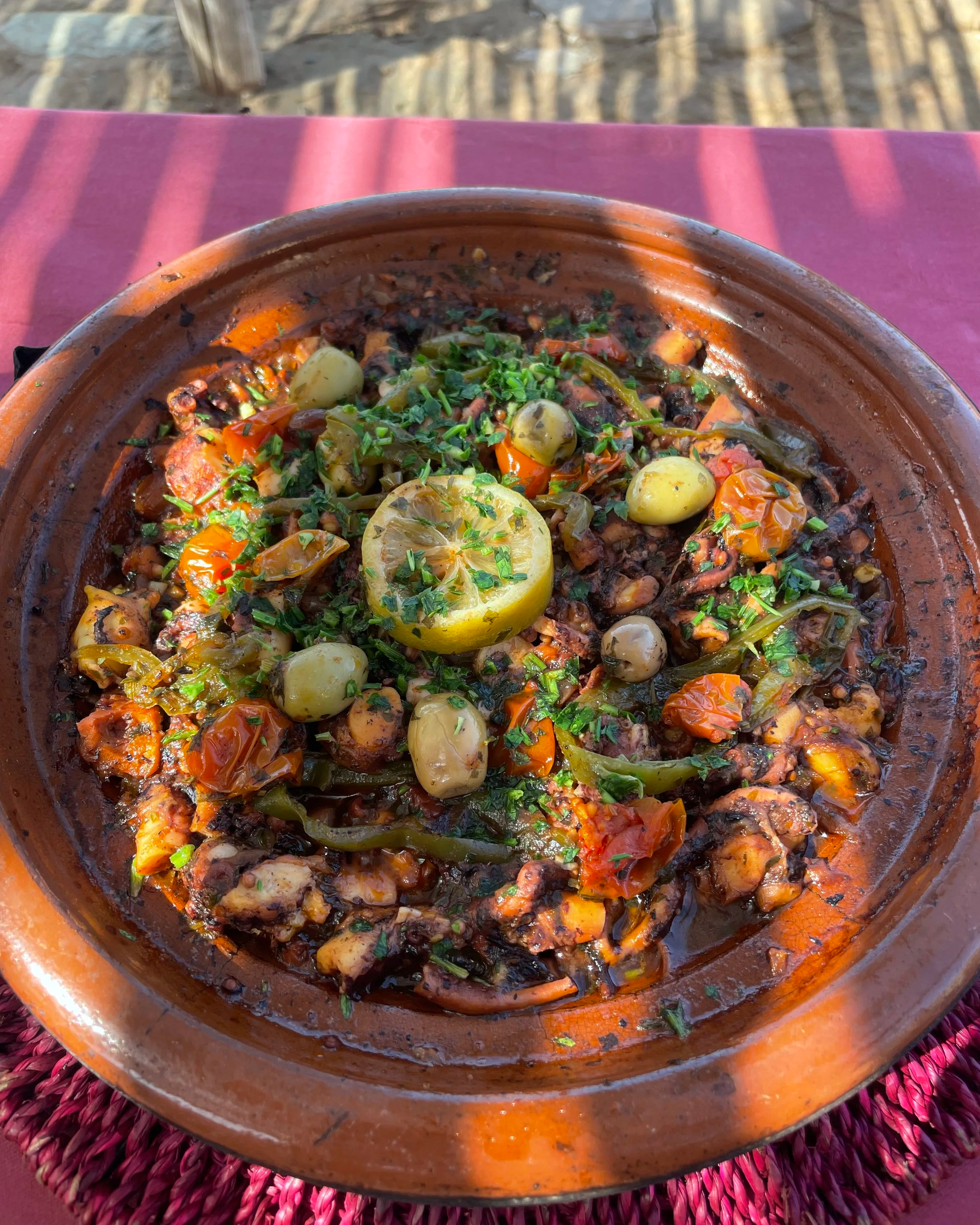 Octopus tajine 