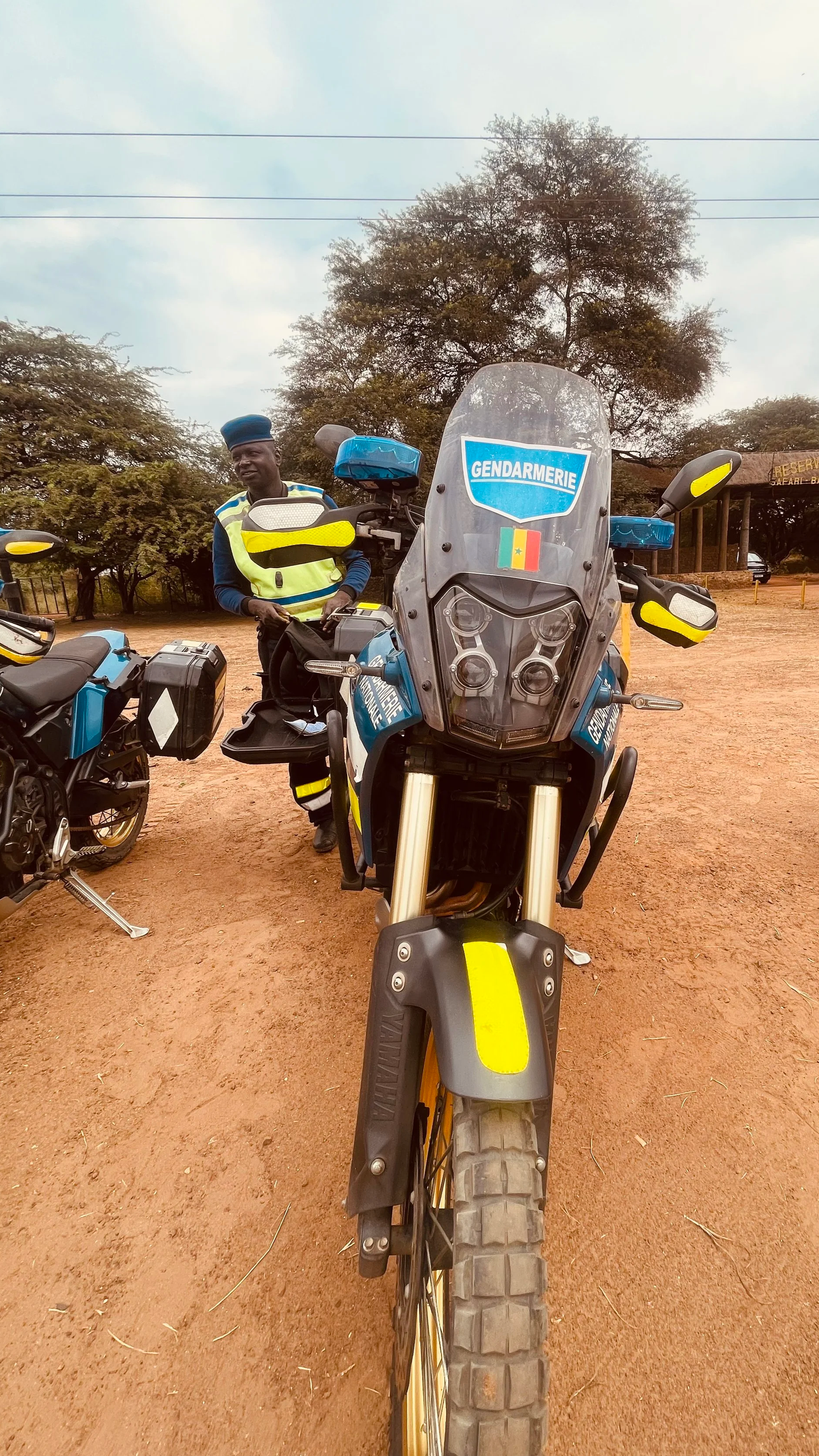 Yamaha Ténére 700 motorcycle from gendarmerie of Senegal