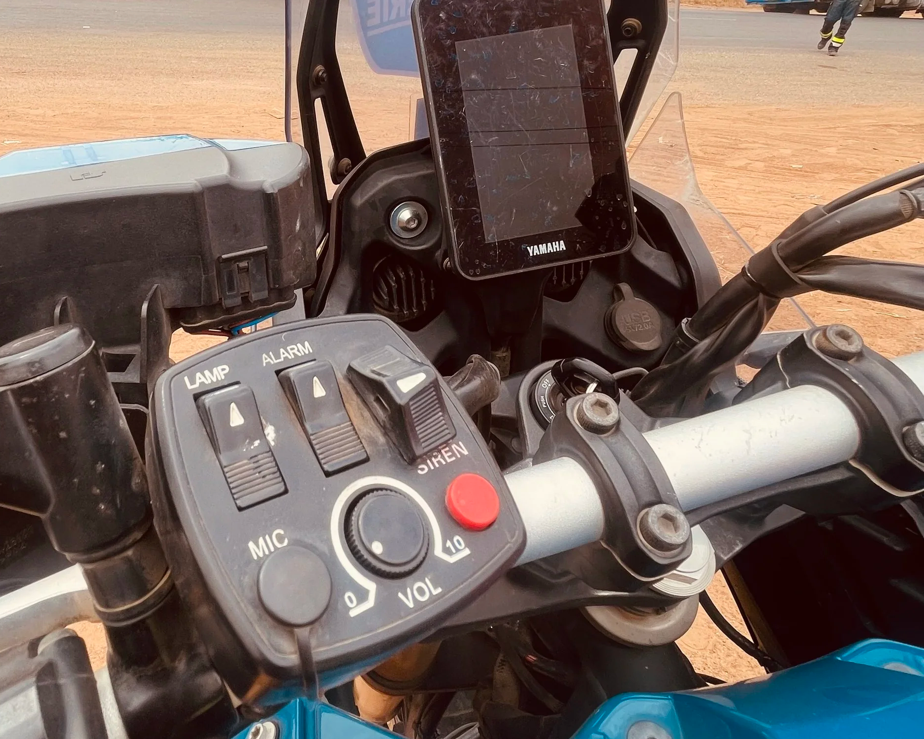 Yamaha Ténére 700 motorcycle from gendarmerie of Senegal