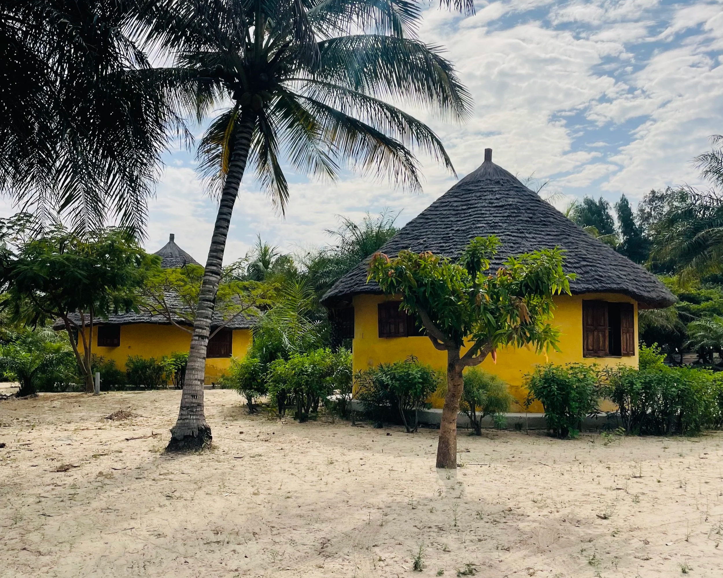 Huts in Le Kibalaou, Cap Skirring, Senegal