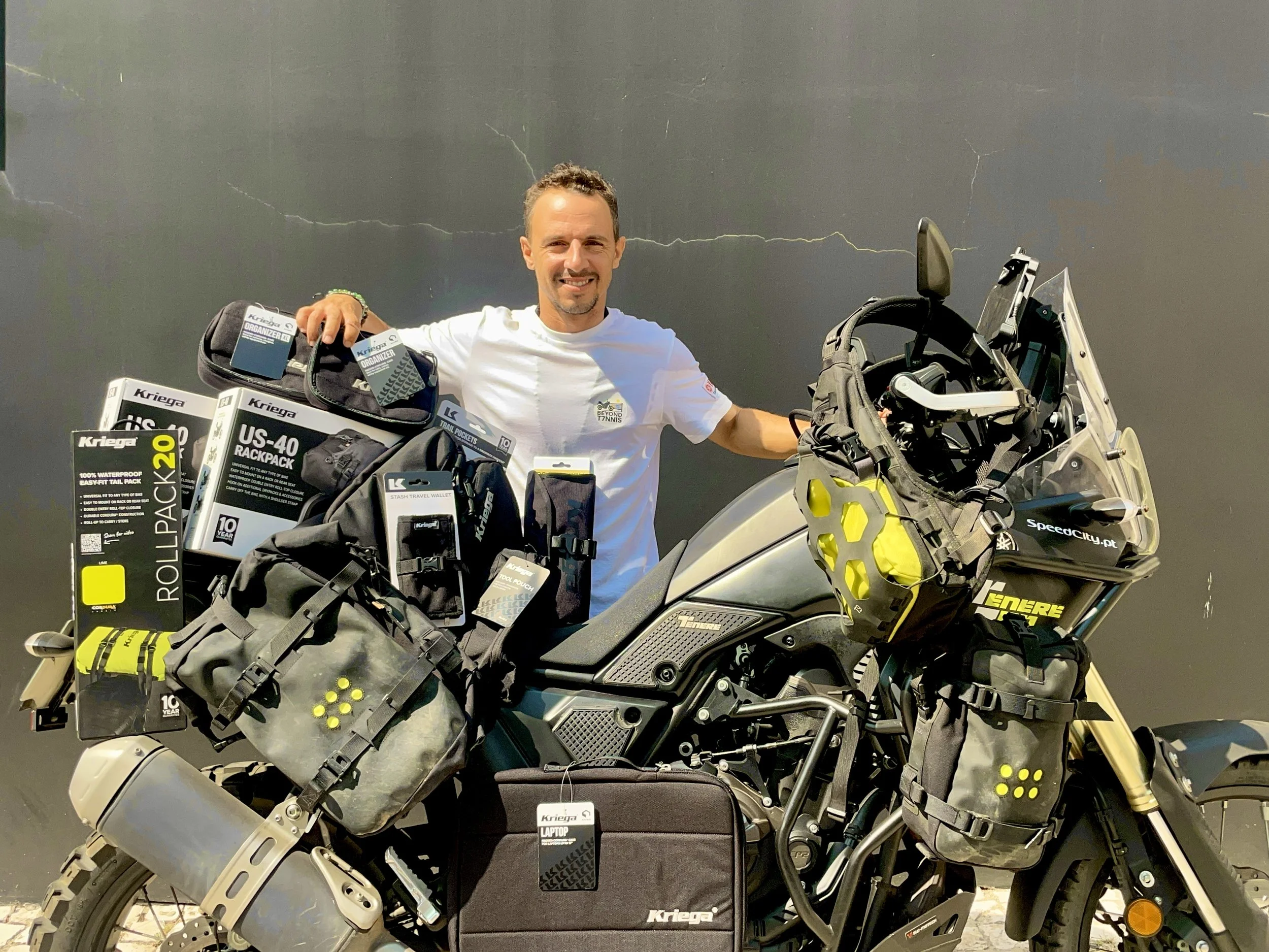 Yamaha Ténére 700 motorcycle with Kriega luggage and acessories