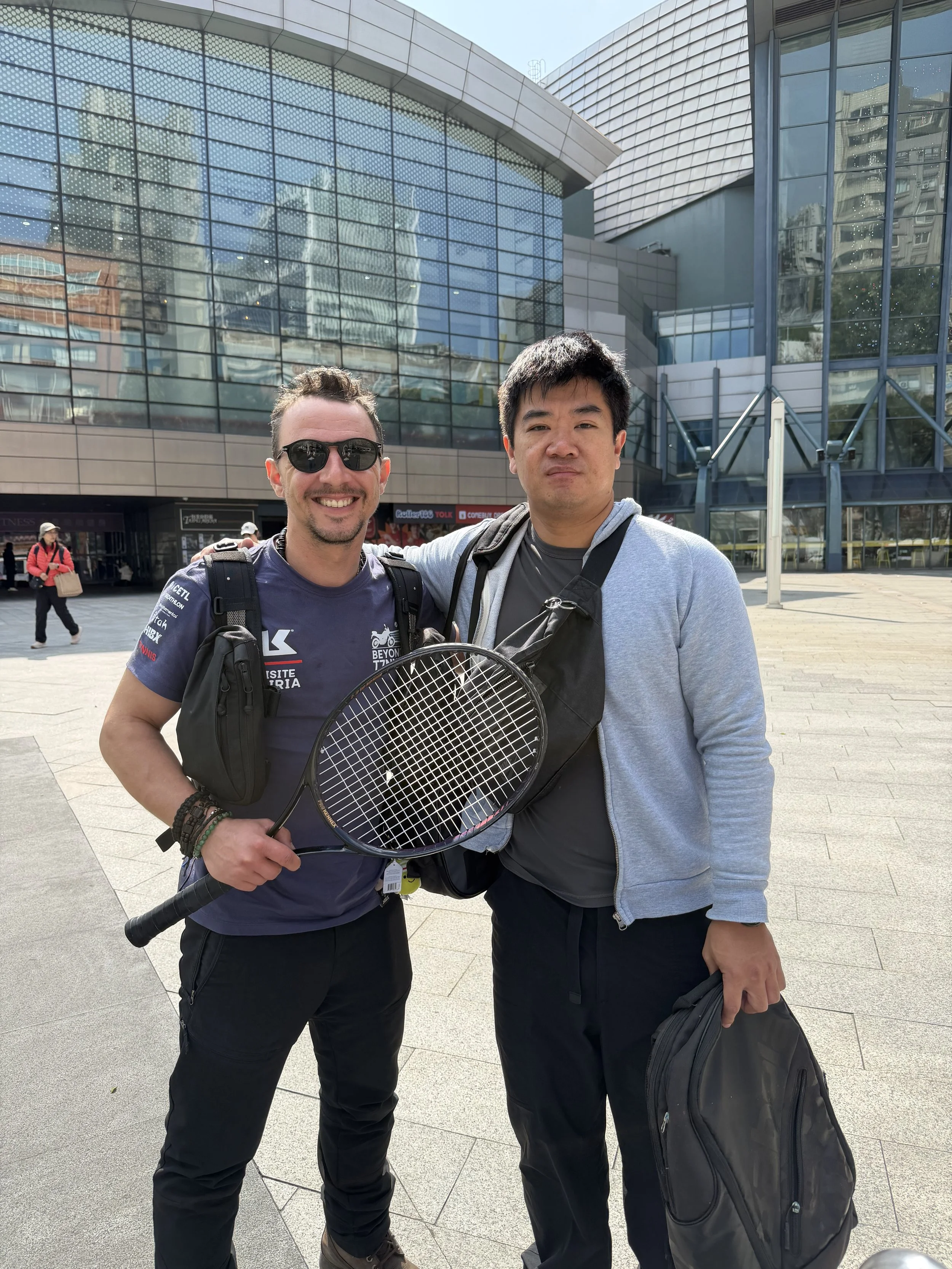 Tennis racket donation