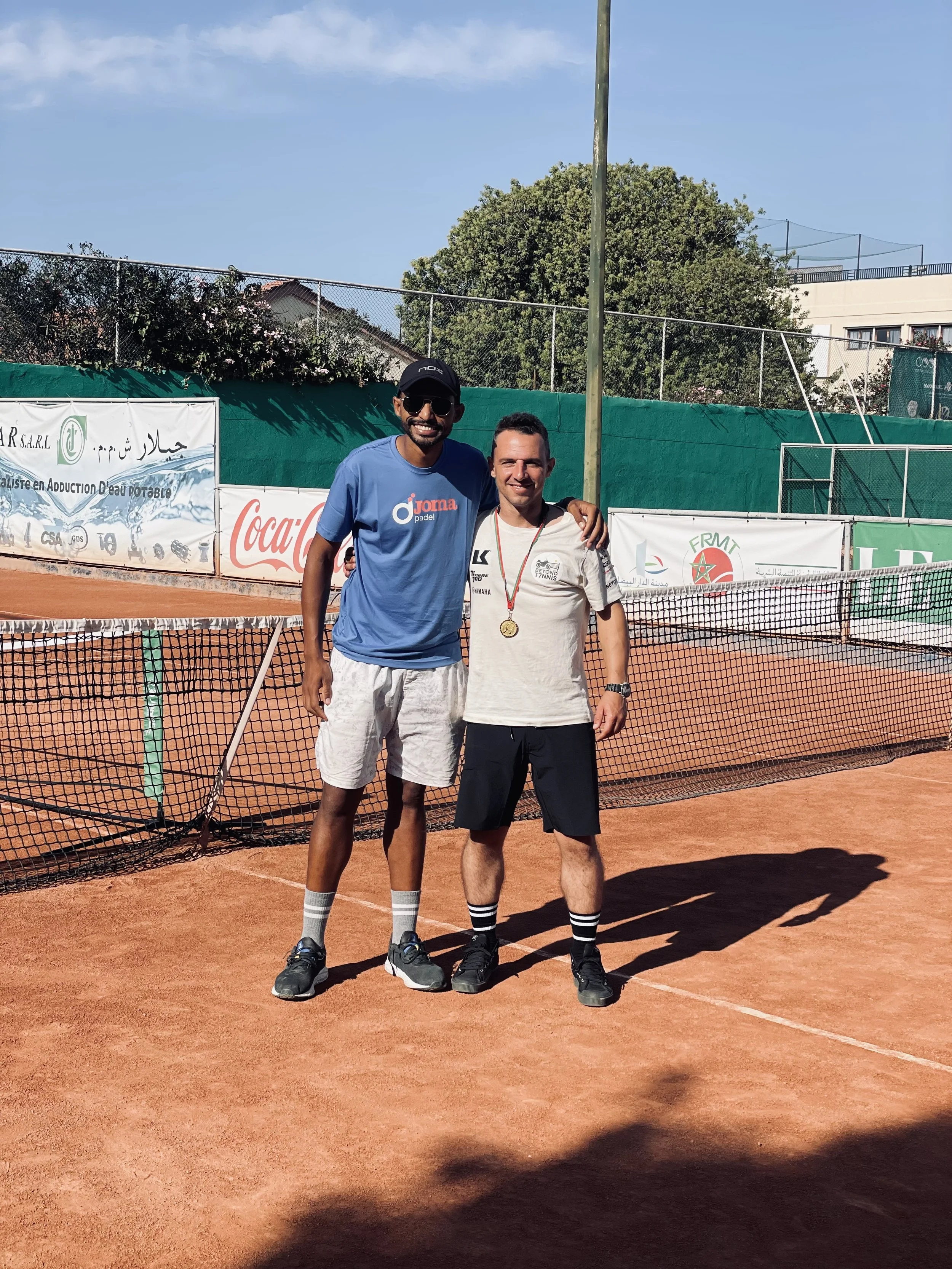 João Beltrão founder of Beyond T7nnis in Asas tennis club, Casablanca