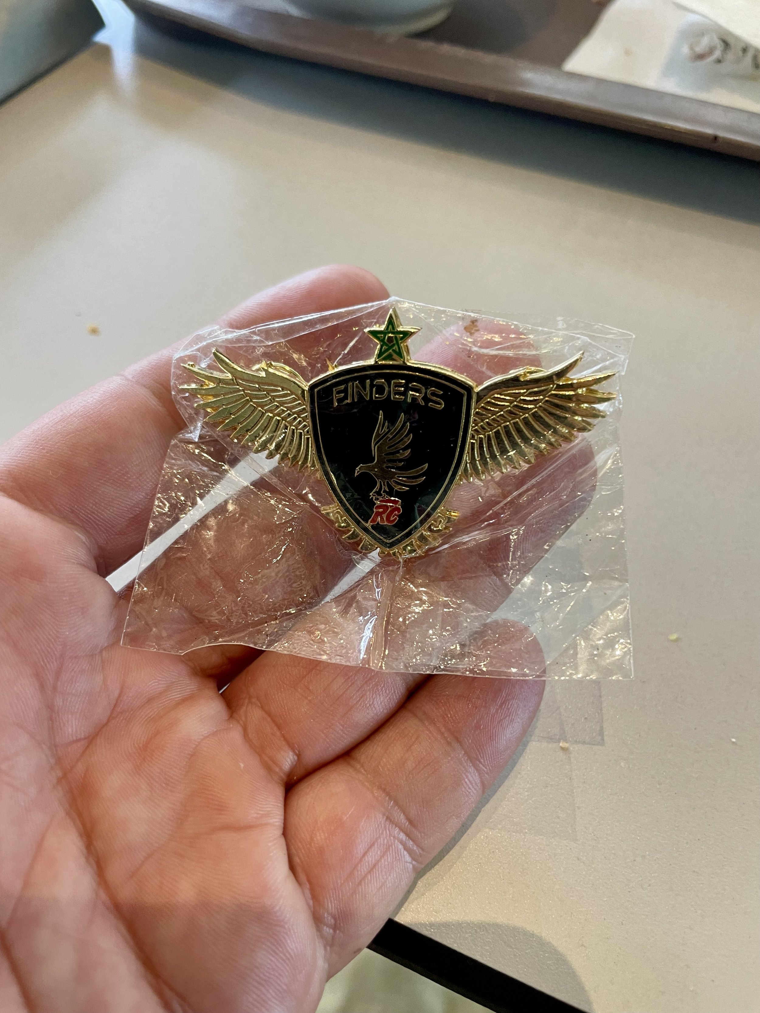 Finders Motorcycle Club Morocco pin