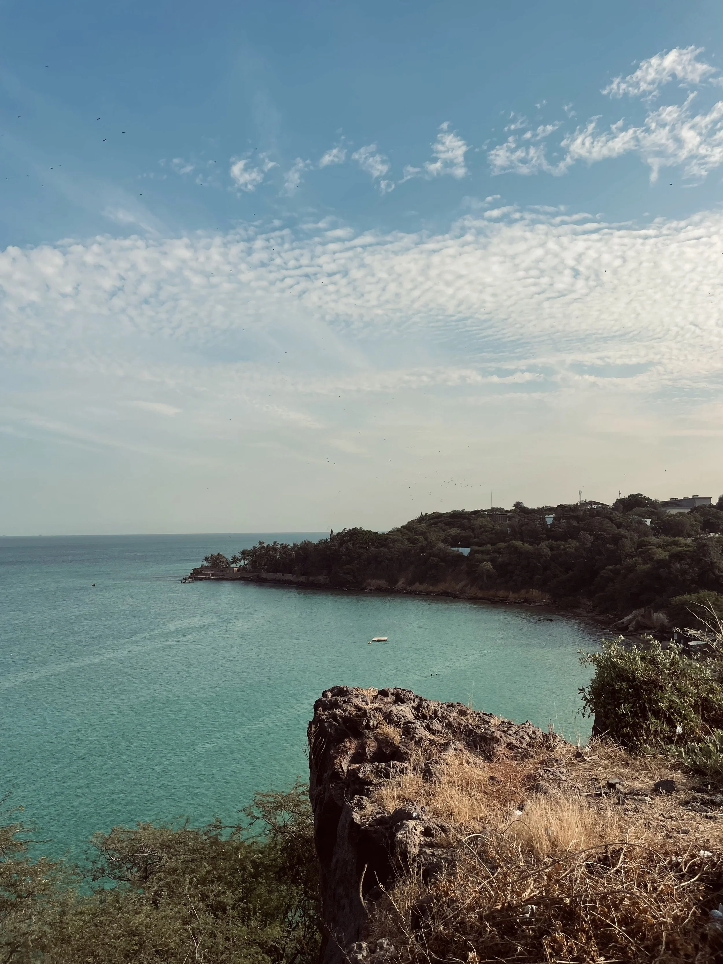Coast of Dakar in the south