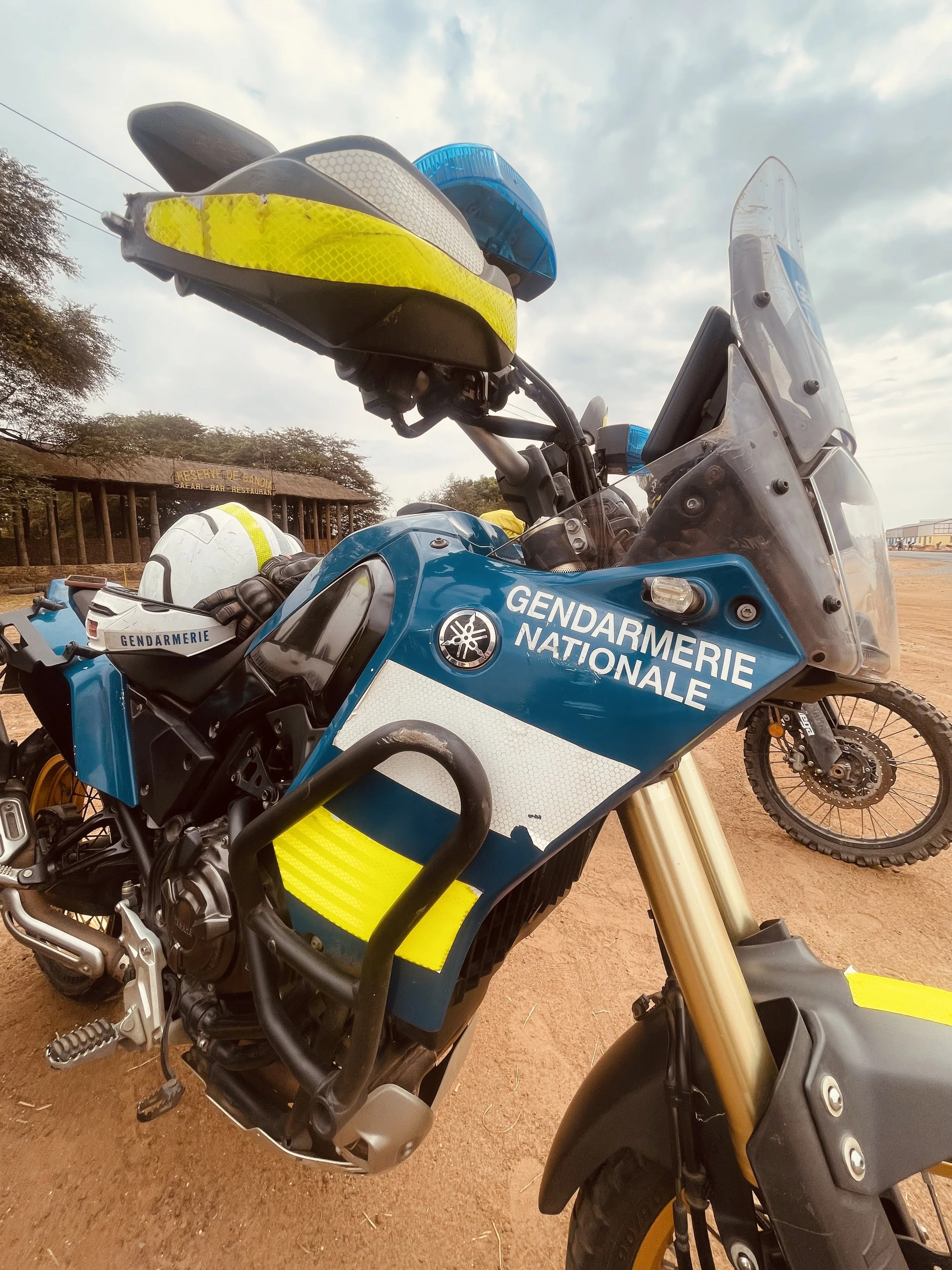 Yamaha Ténére 700 motorcycle from gendarmerie of Senegal