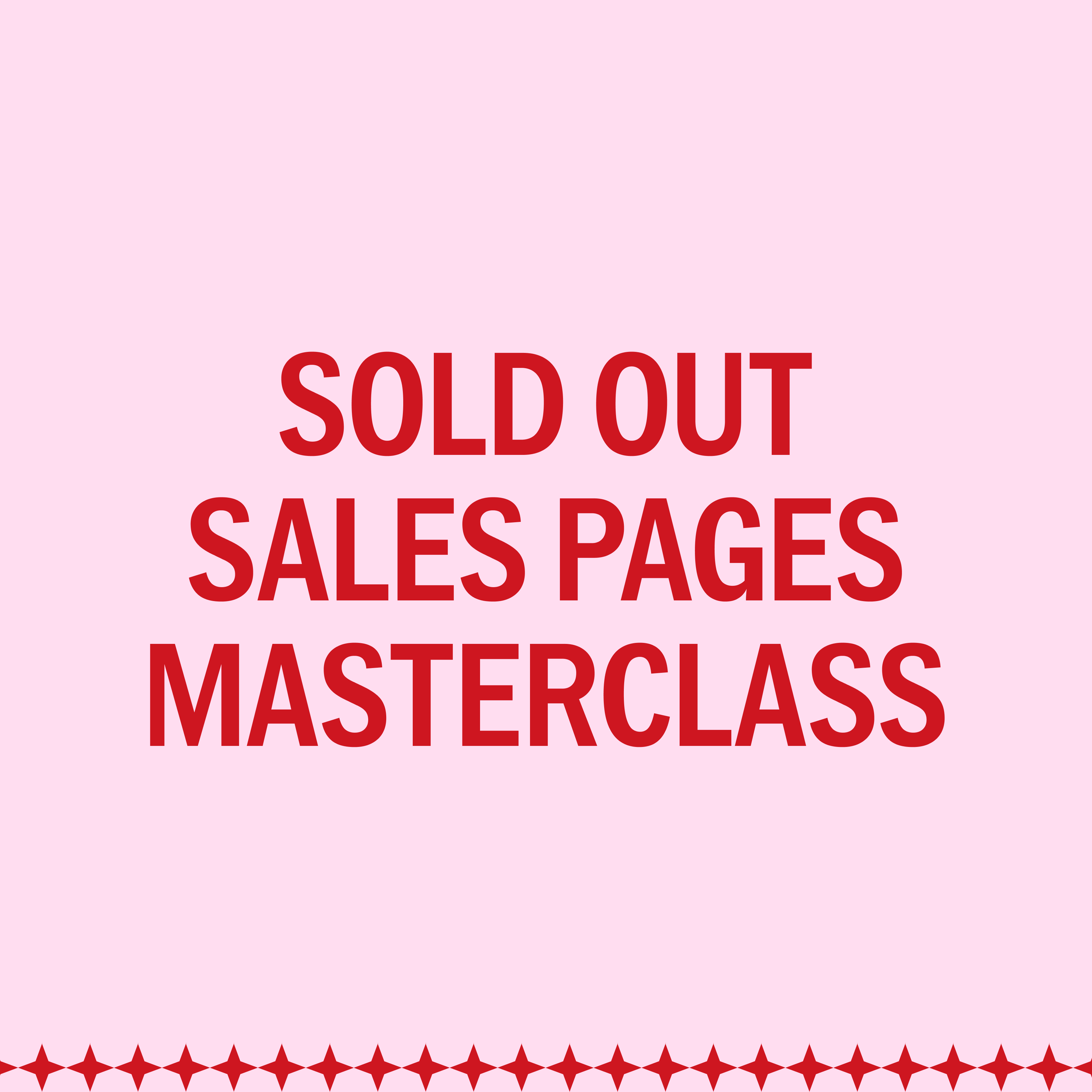 Sold Out Sales Pages