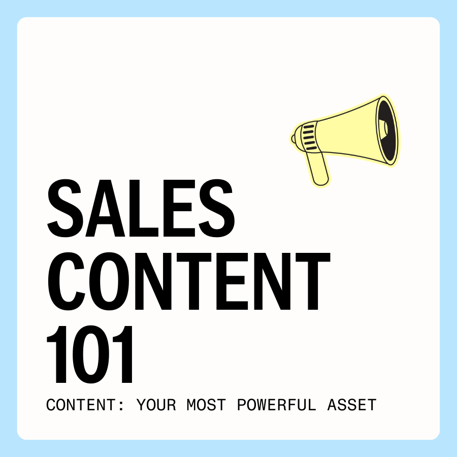 Sales content 101 