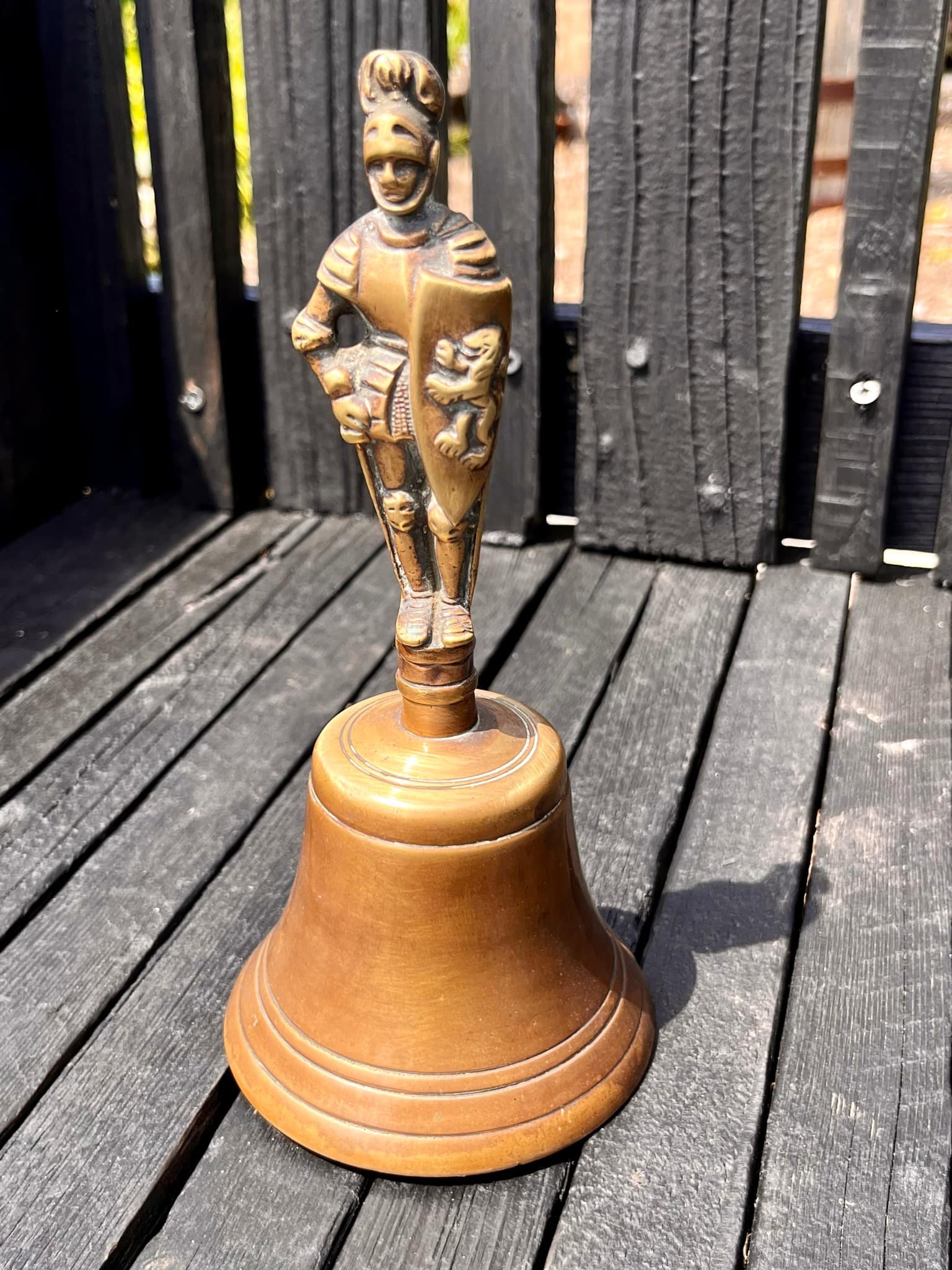 Knight’s Call – Antique Brass Handbell