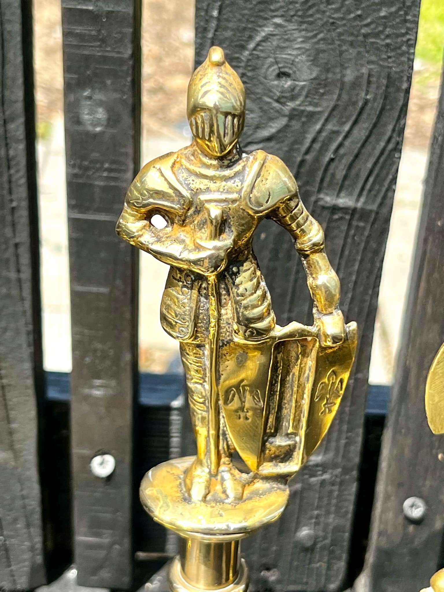 Unique handcrafted antique metal artifact