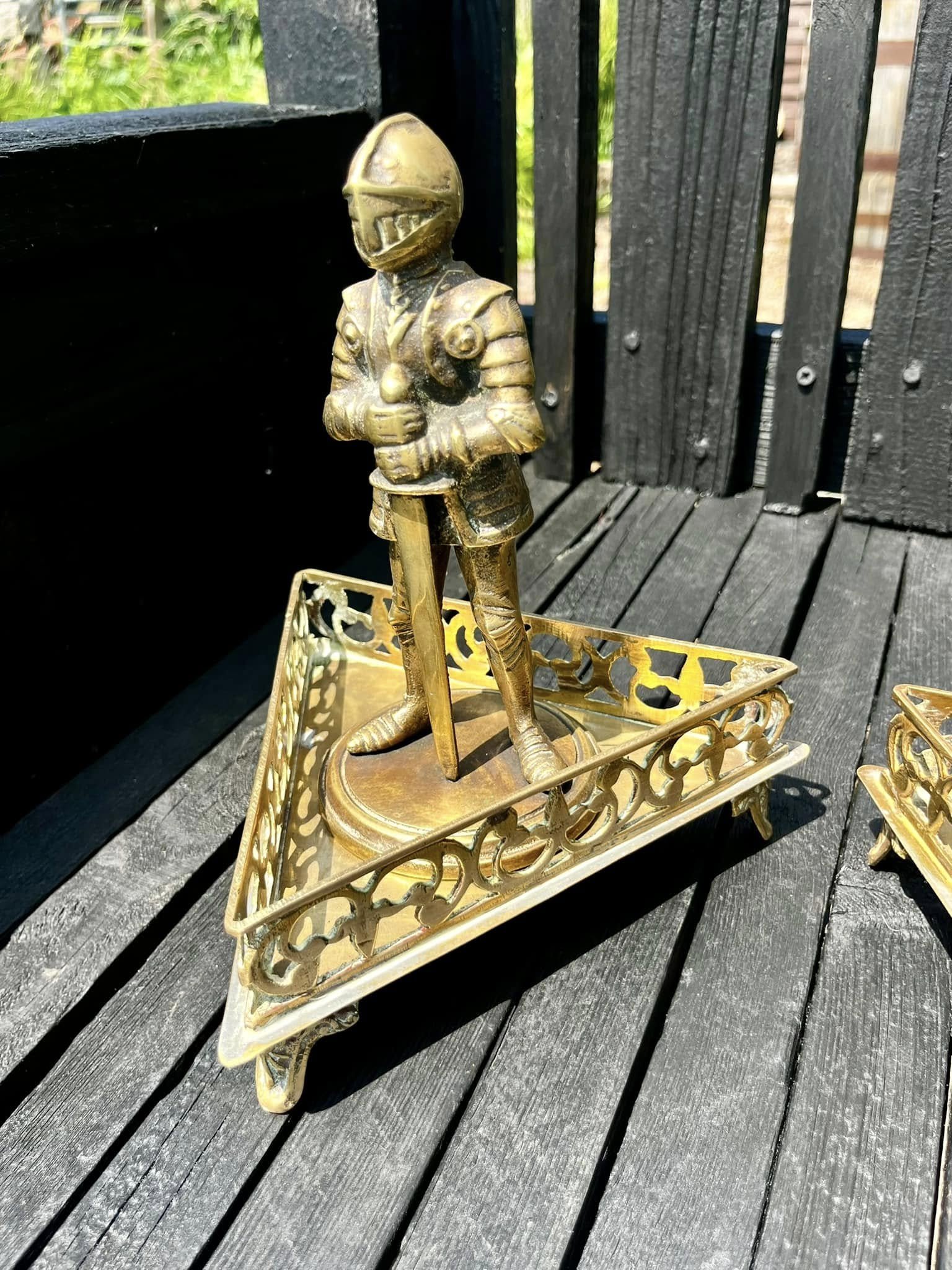 King Arthur Antique Roundtable Brass Knight