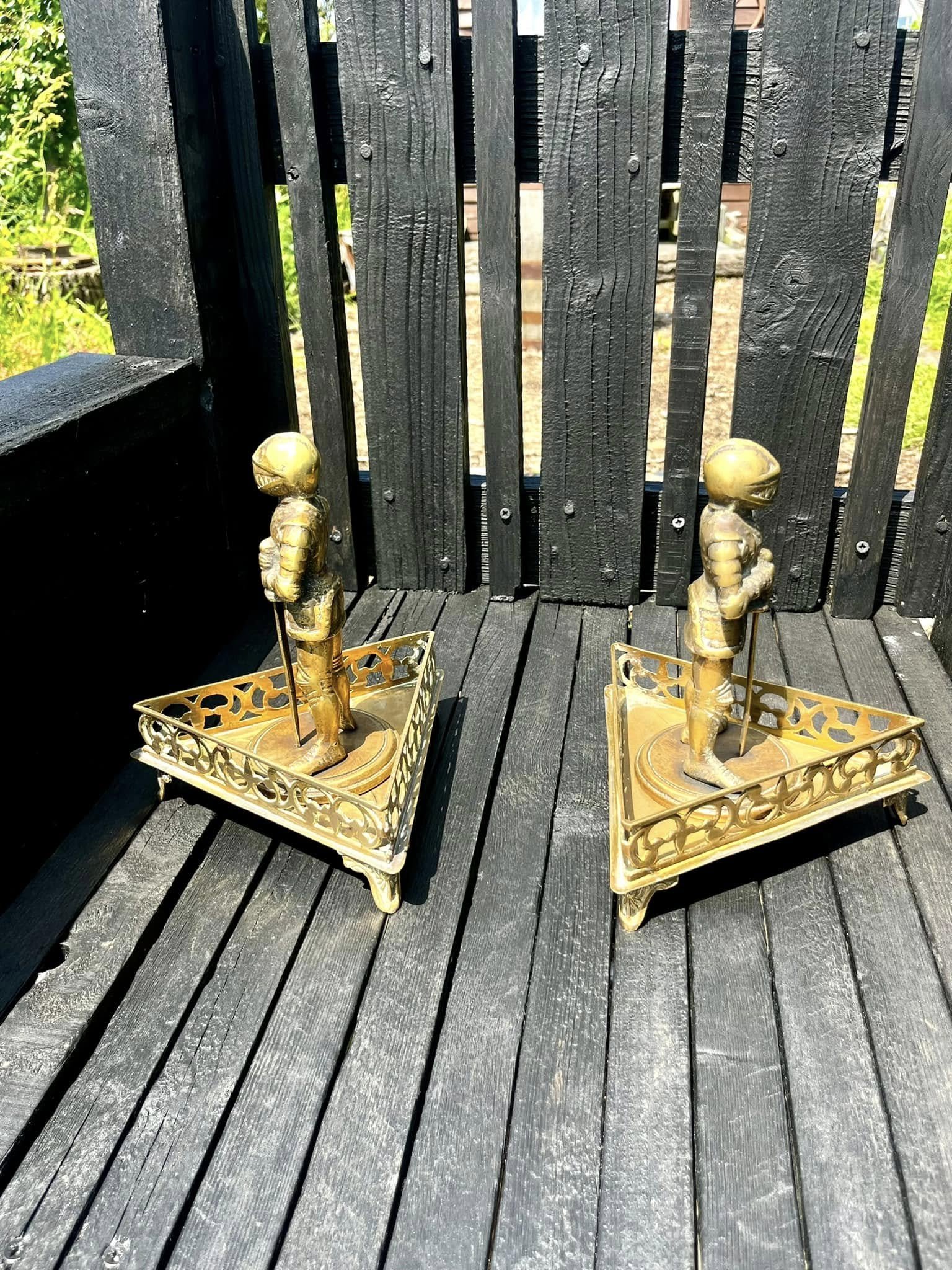 King Arthur Antique Roundtable Brass Knight