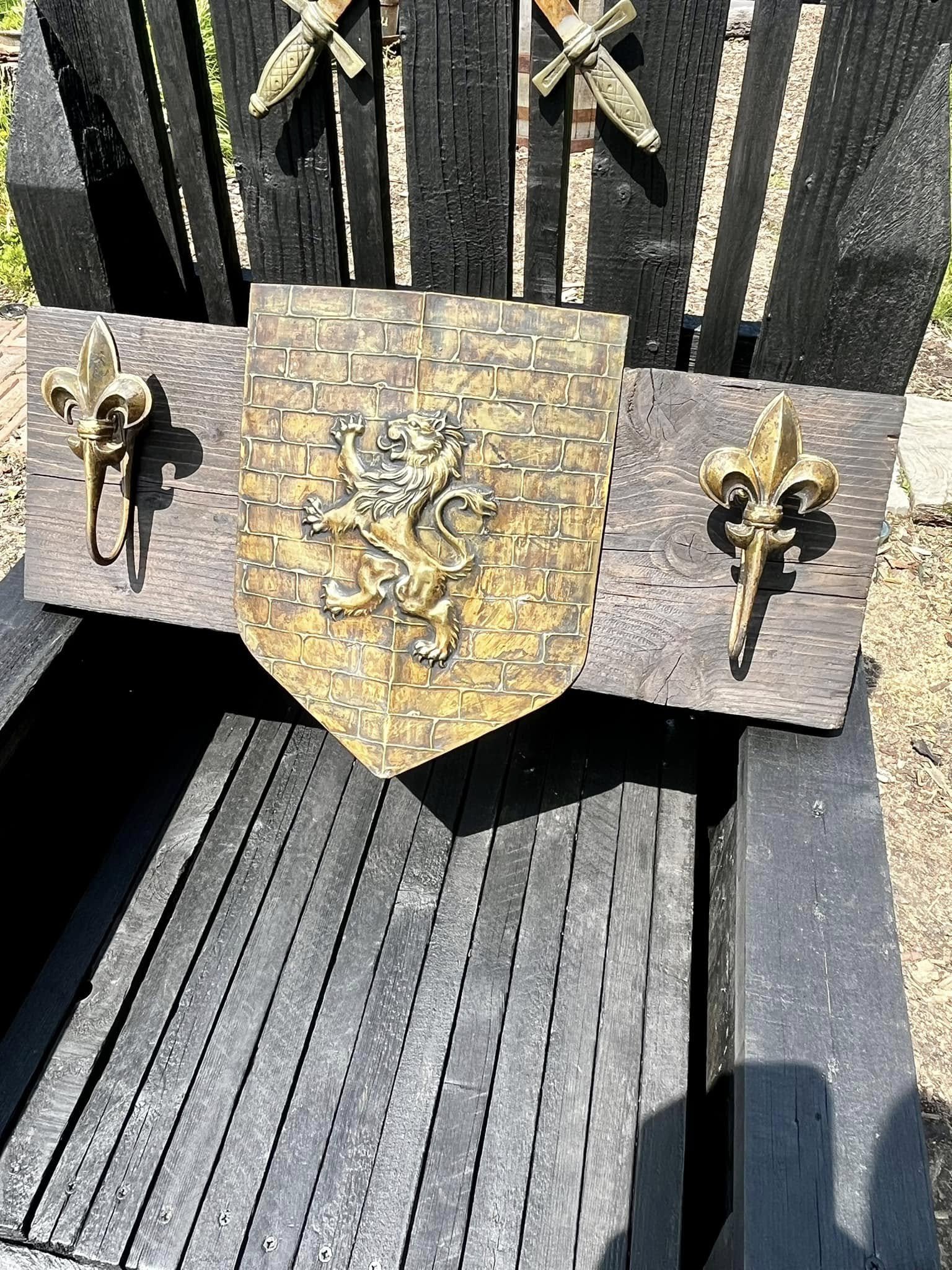 "Lion Rampant Heraldic Wall Display"