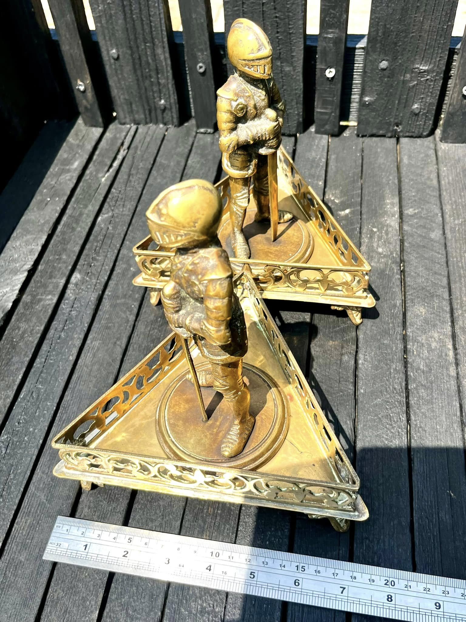 King Arthur Antique Roundtable Brass Knight