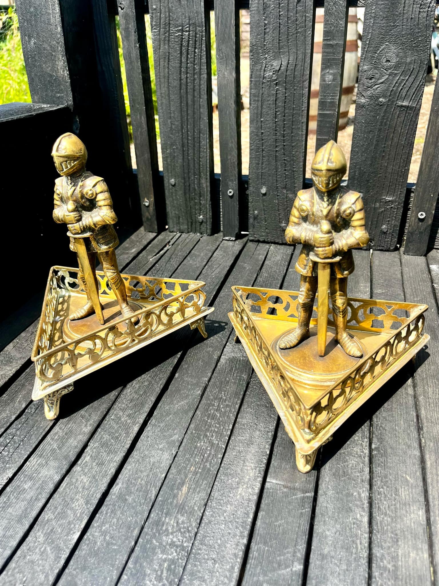 Unique handcrafted antique metal artifact