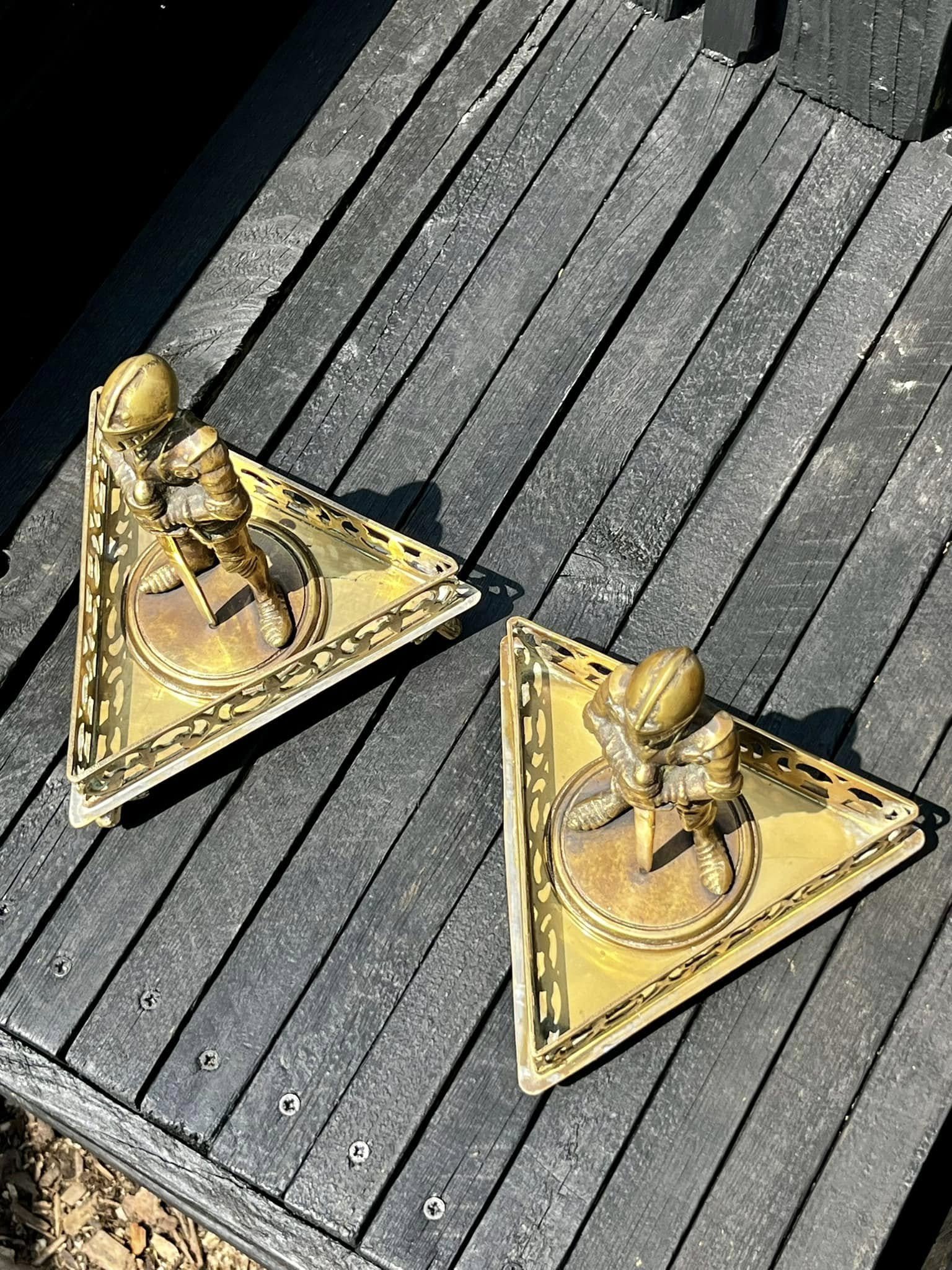 King Arthur Antique Roundtable Brass Knight