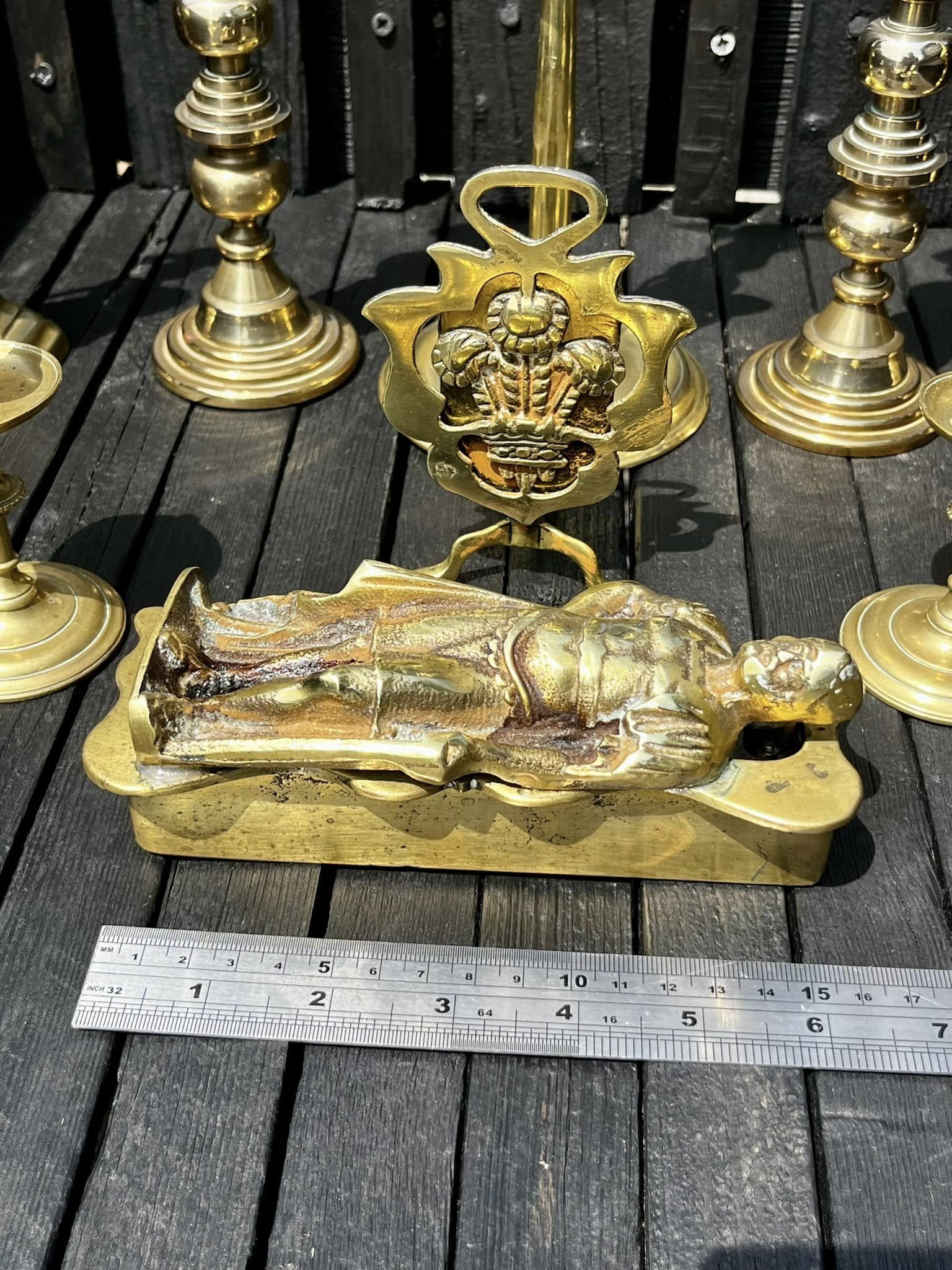 King Arthur Antique Roundtable Brass Knight