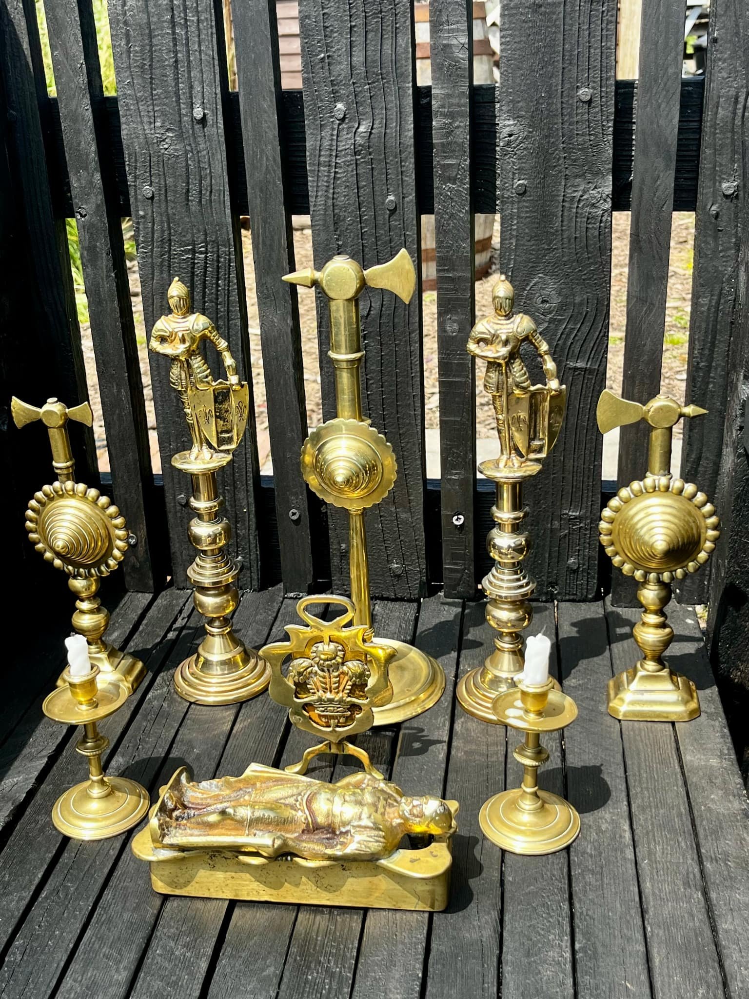 Unique handcrafted antique metal artifact