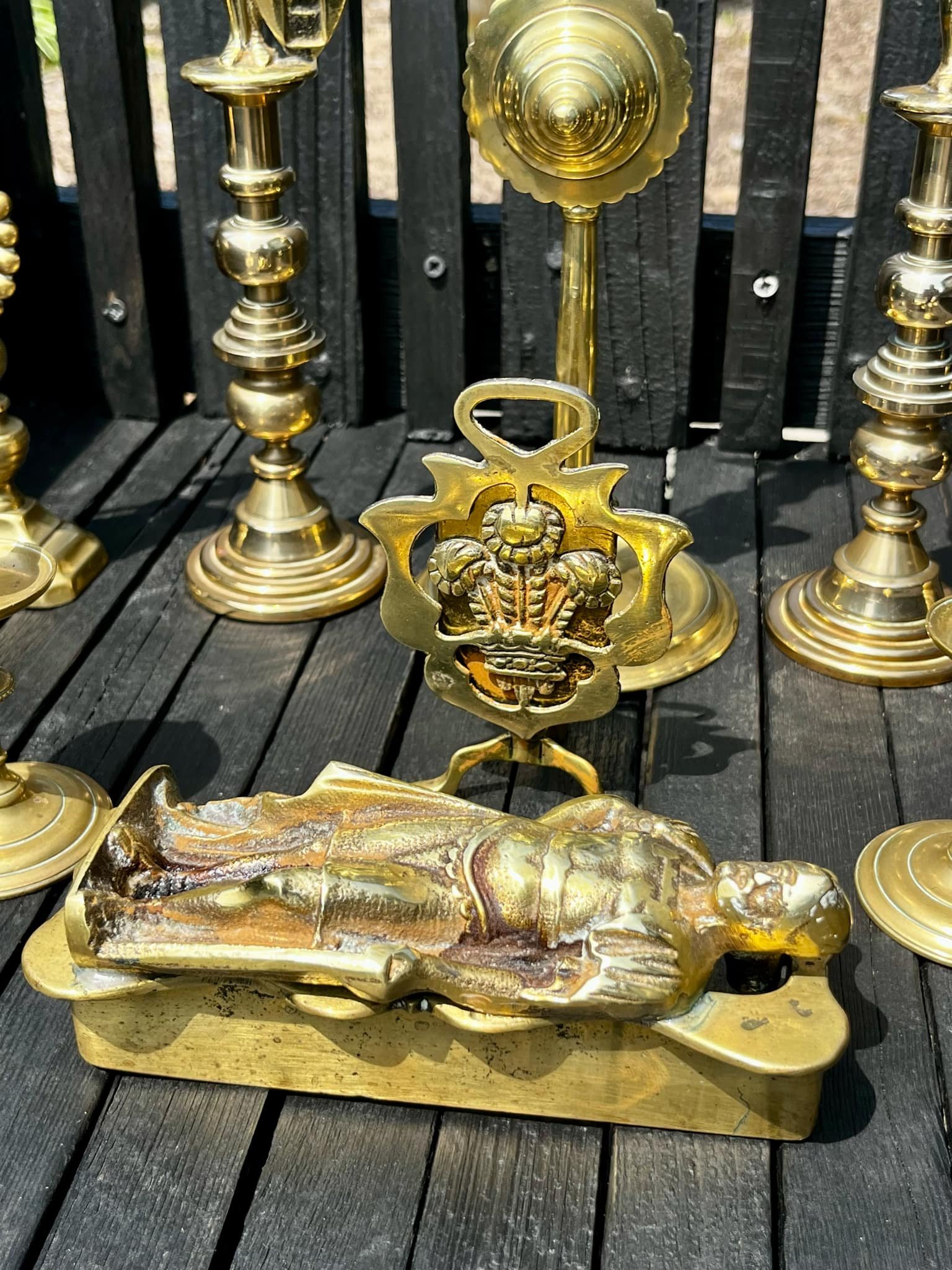 Unique handcrafted antique metal artifact